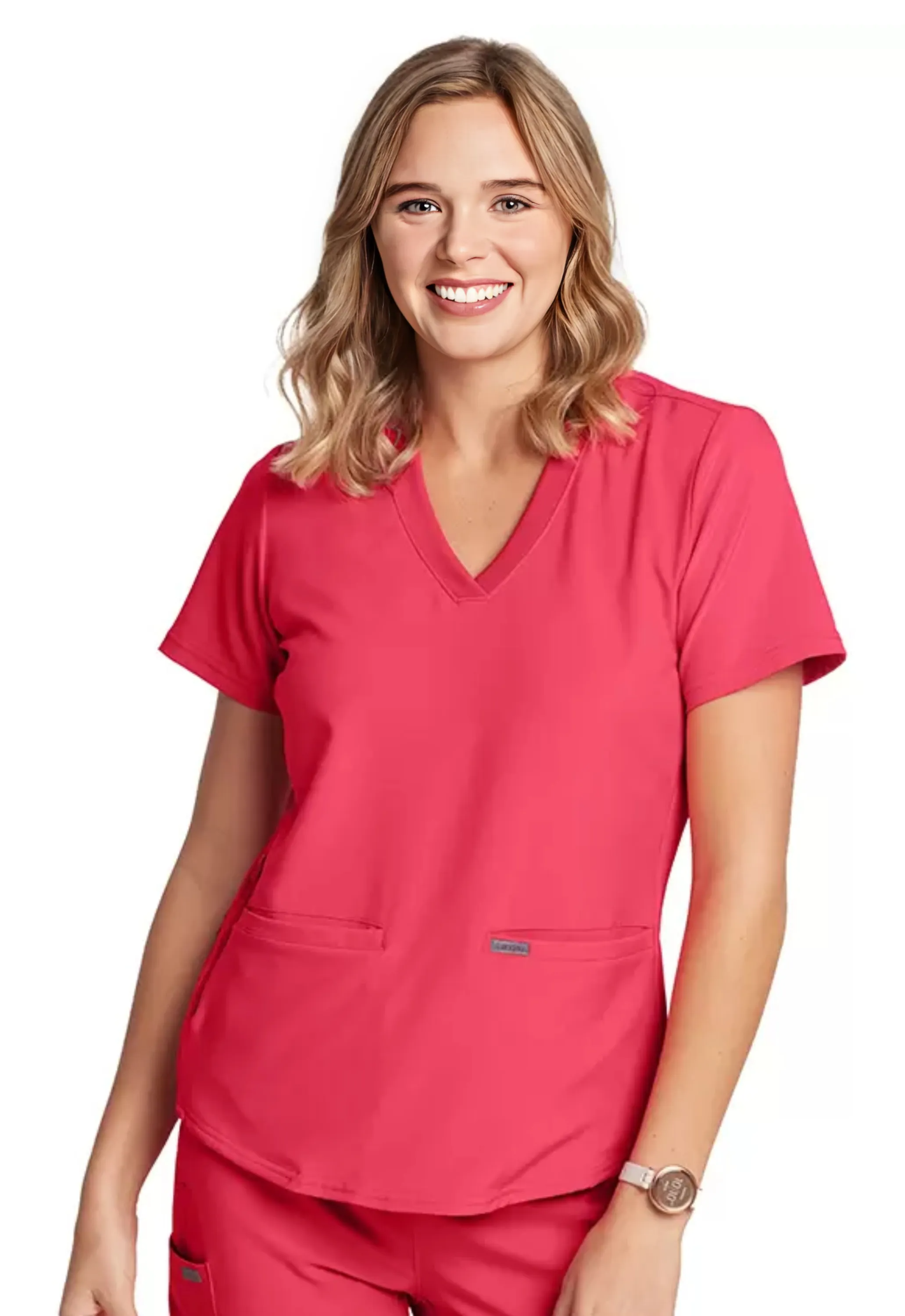 Polera Clínica Mujer Forward LT100 Teaberry