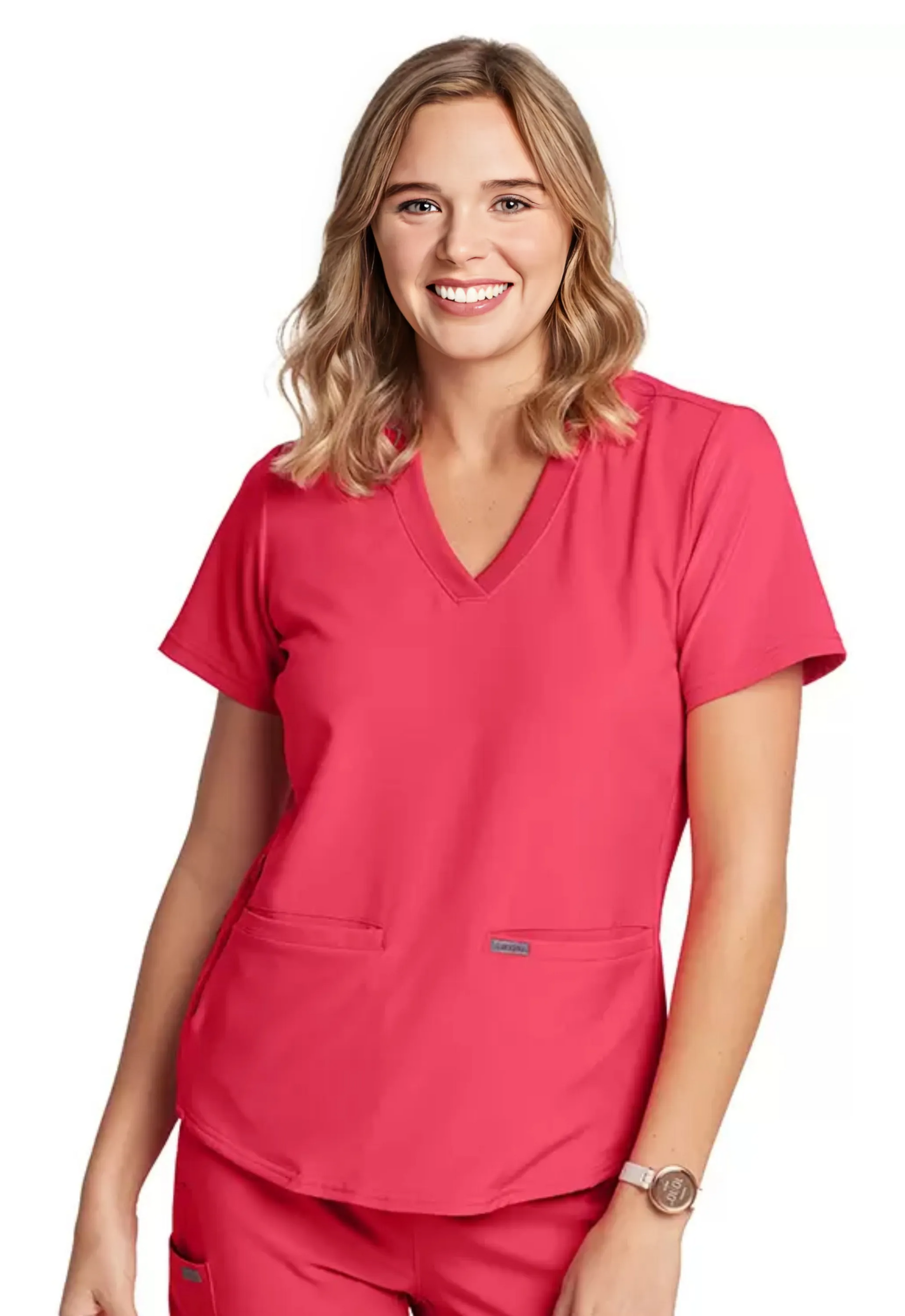 Polera Clínica Mujer Forward LT100 Teaberry