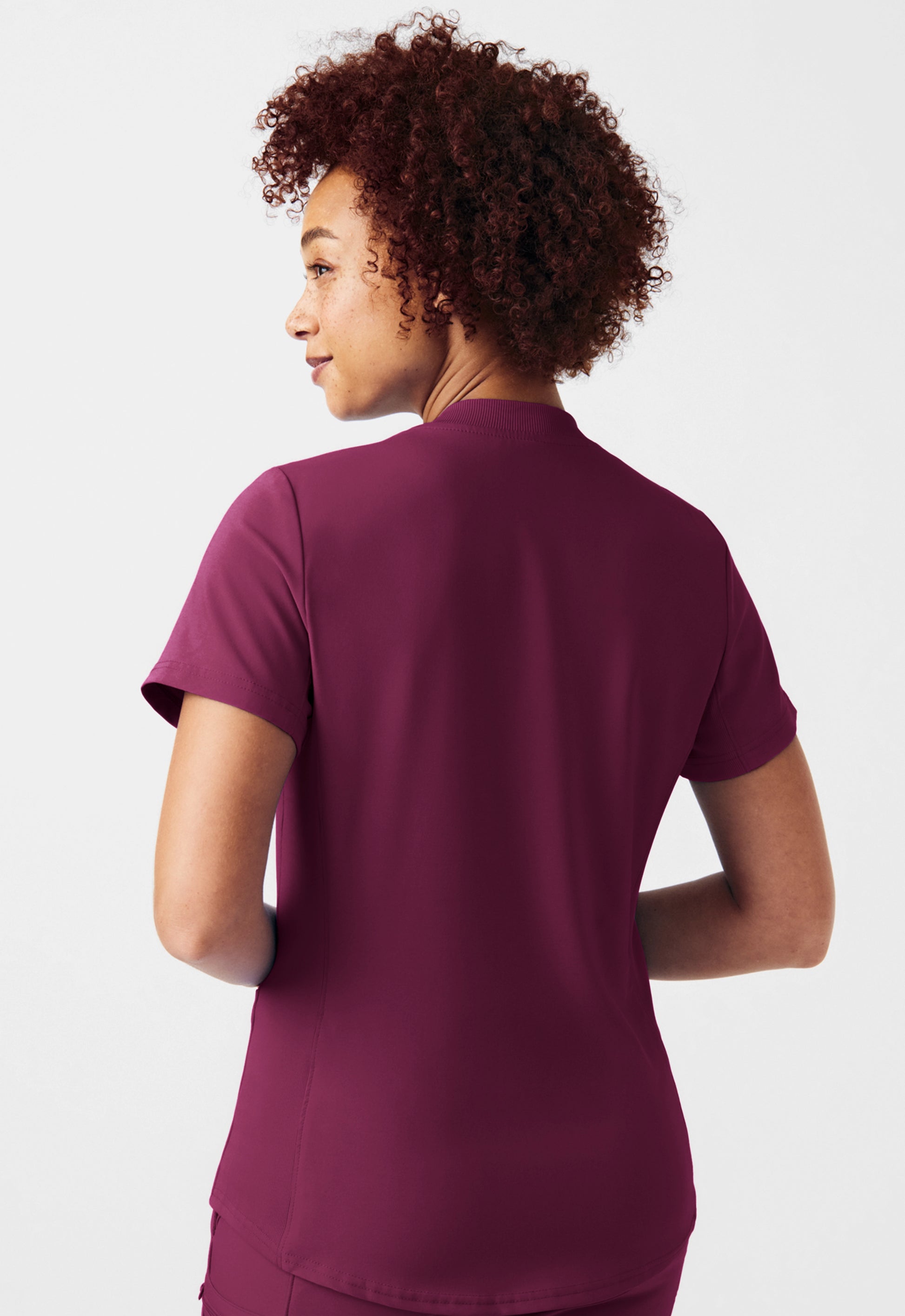 Polera Clínica Mujer Forward LT100 Burdeo