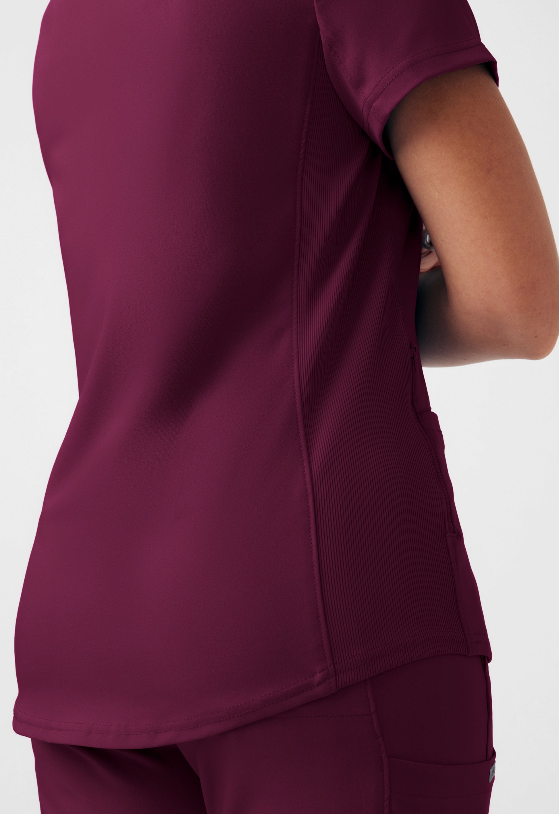 Polera Clínica Mujer Forward LT100 Burdeo