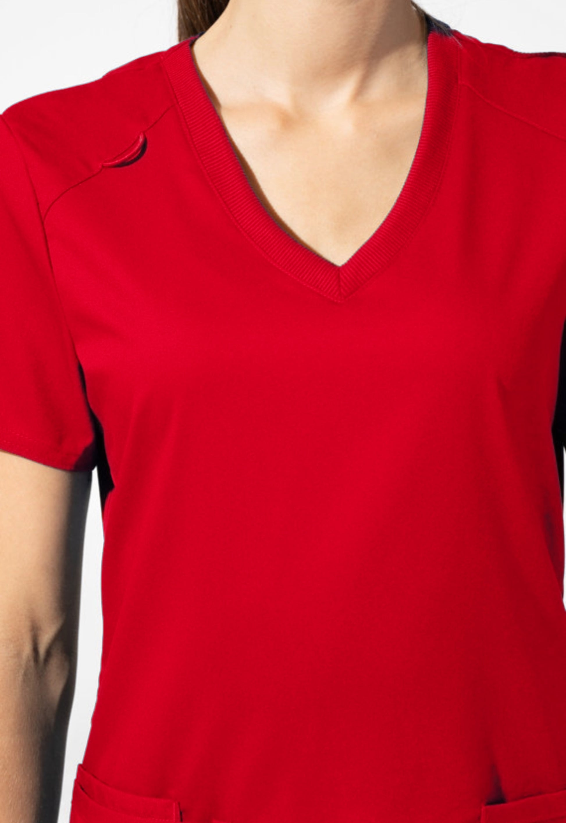 Polera Clínica Mujer Proflex LT105 Rojo