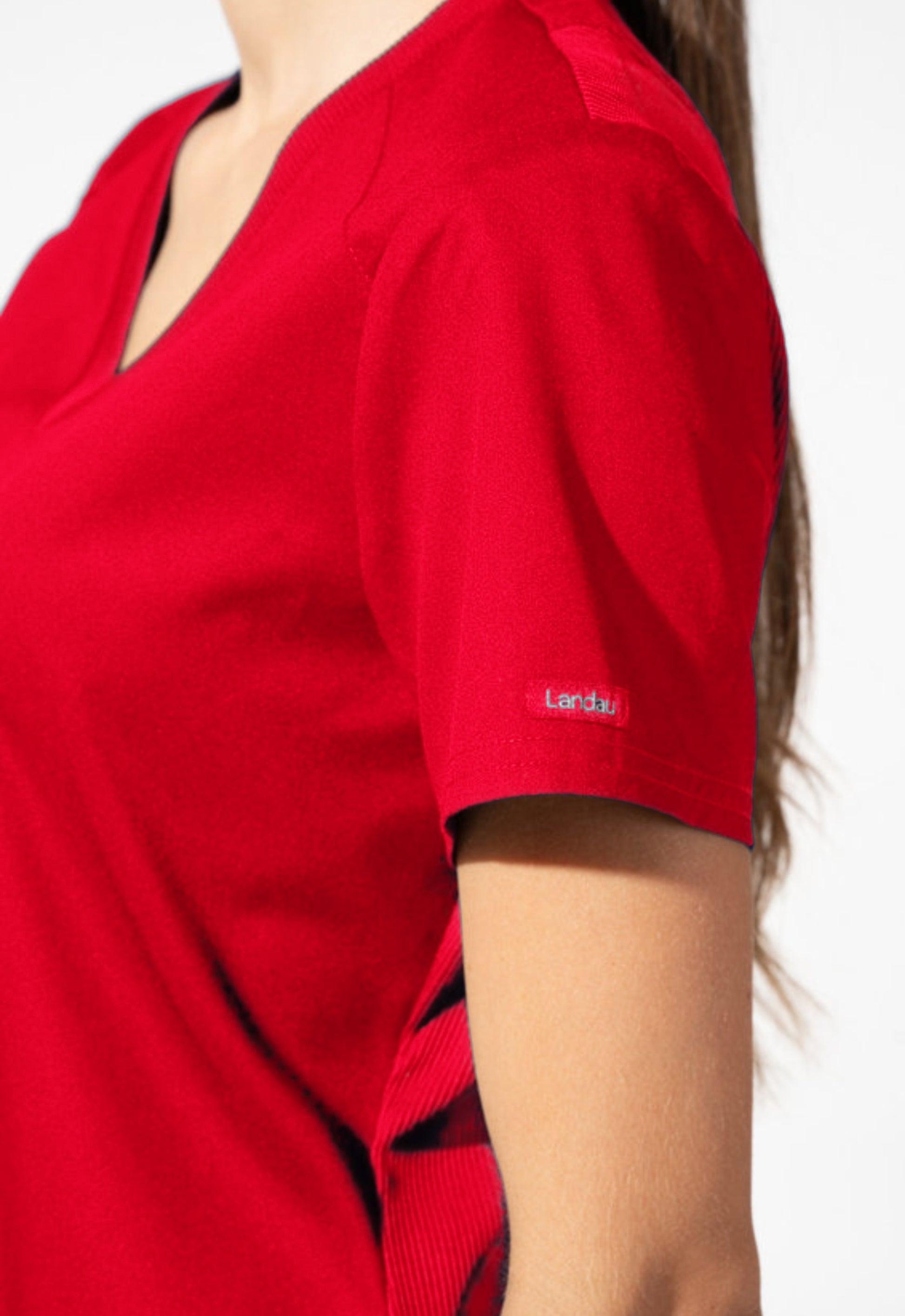 Polera Clínica Mujer Proflex LT105 Rojo