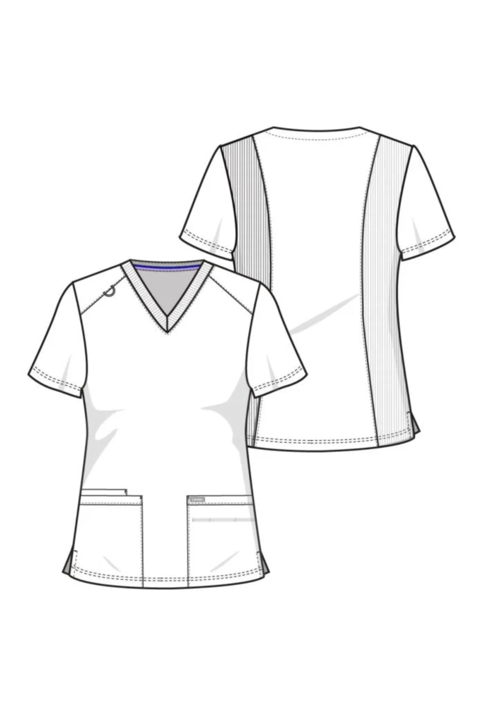 Polera Clínica Mujer Proflex LT105 Burdeo