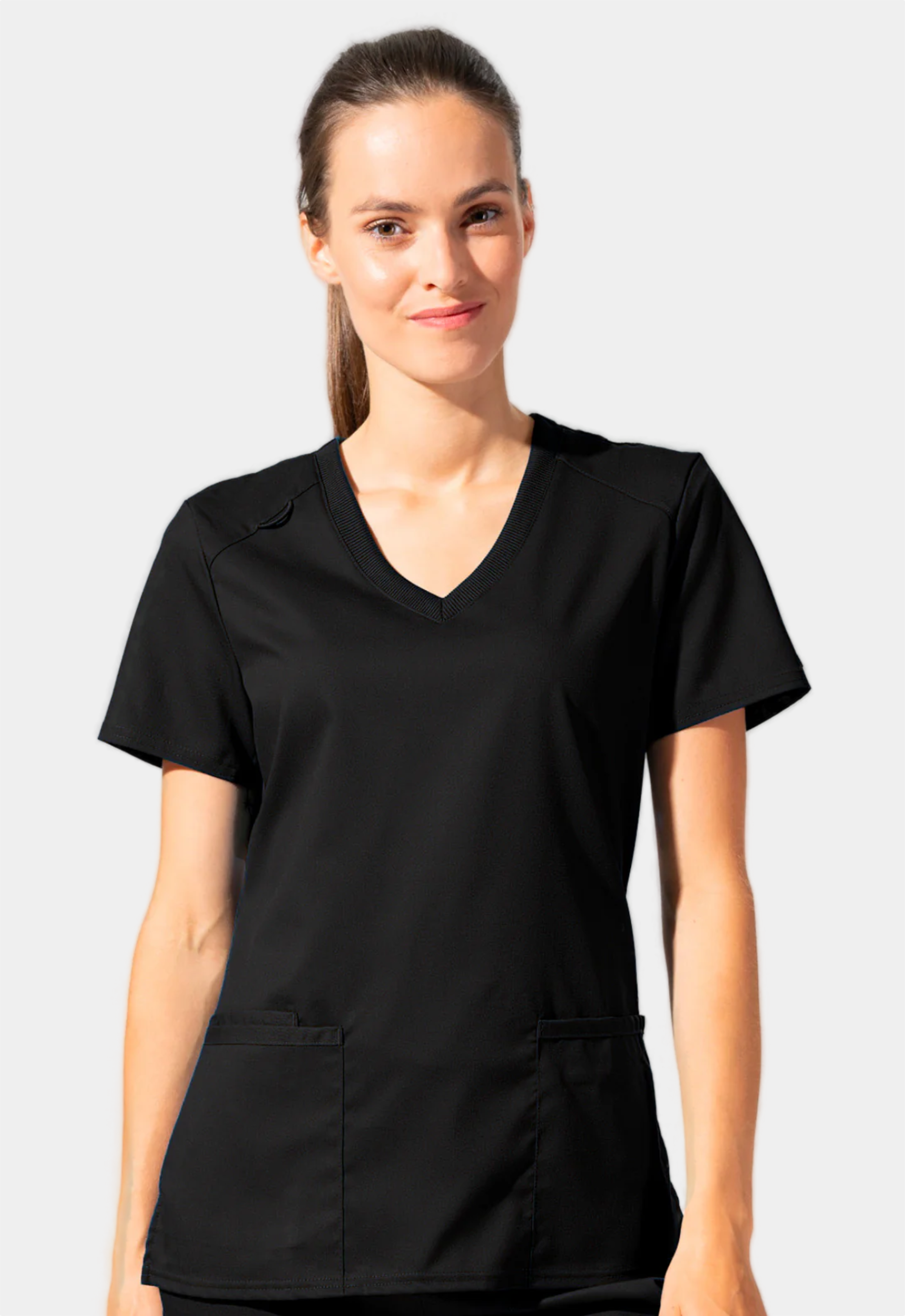 Polera Clínica Mujer Proflex LT105 Negro