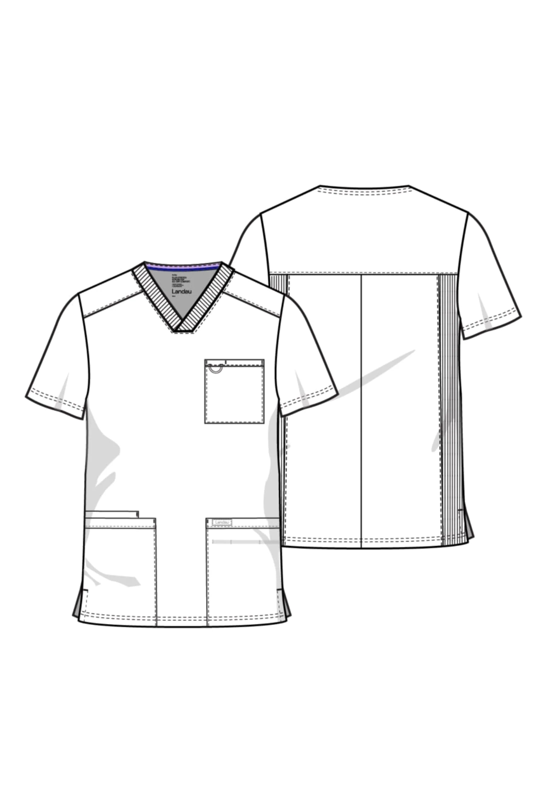 Polera Clínica Hombre Proflex LT109 Olivo