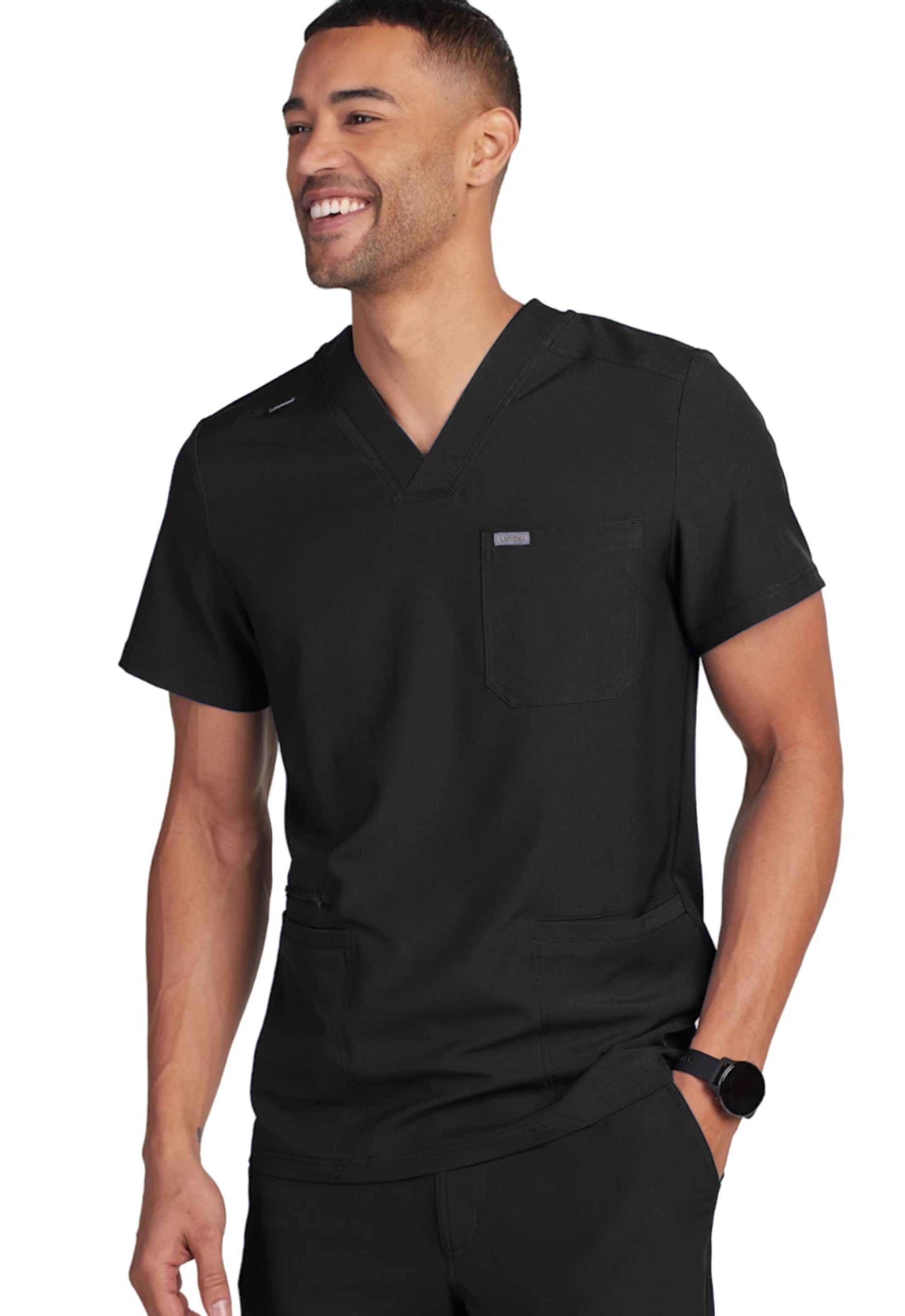 Polera Clínica Hombre Forward LT110 Negro