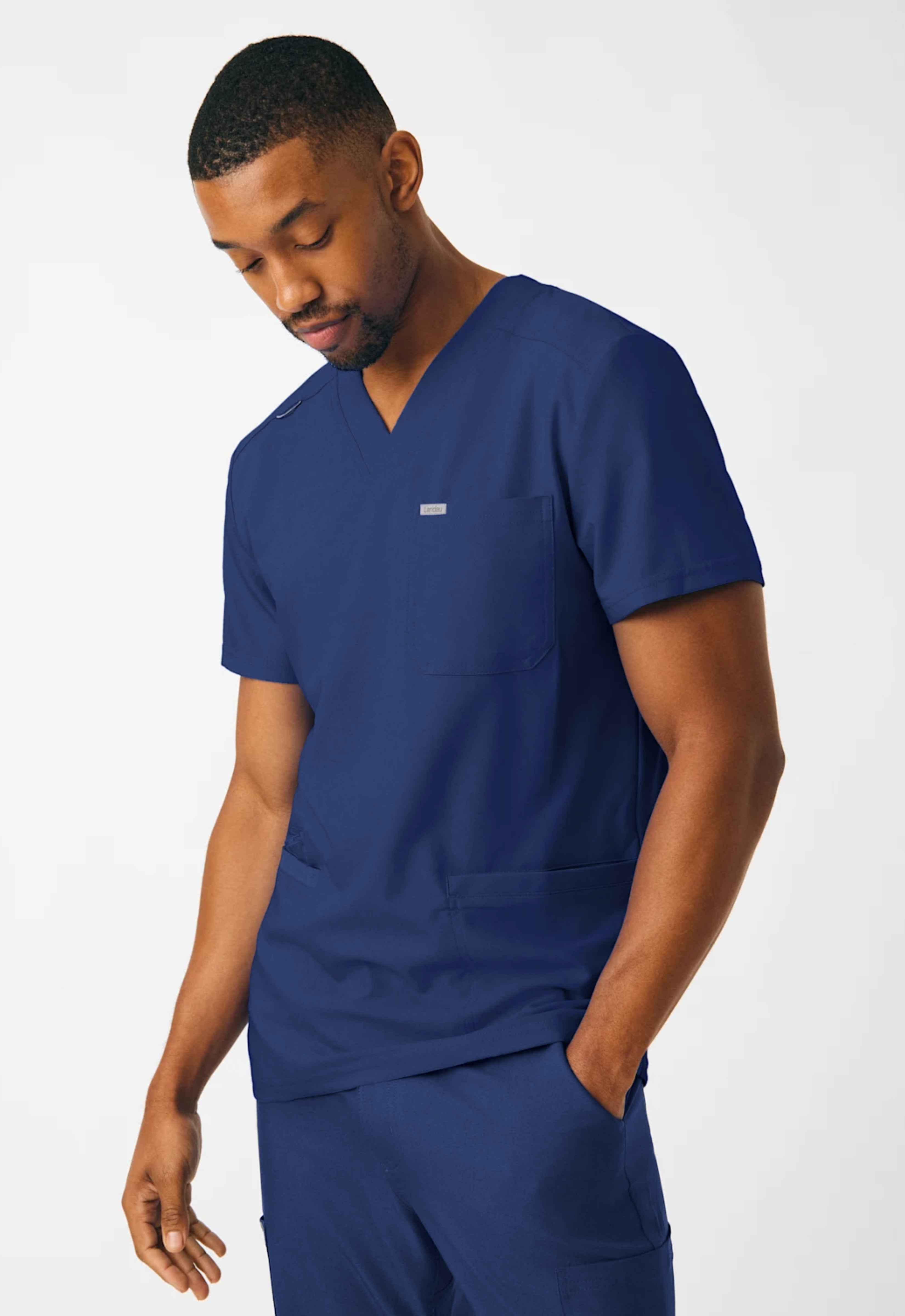 Polera Clínica Hombre Forward LT110 Azul Marino
