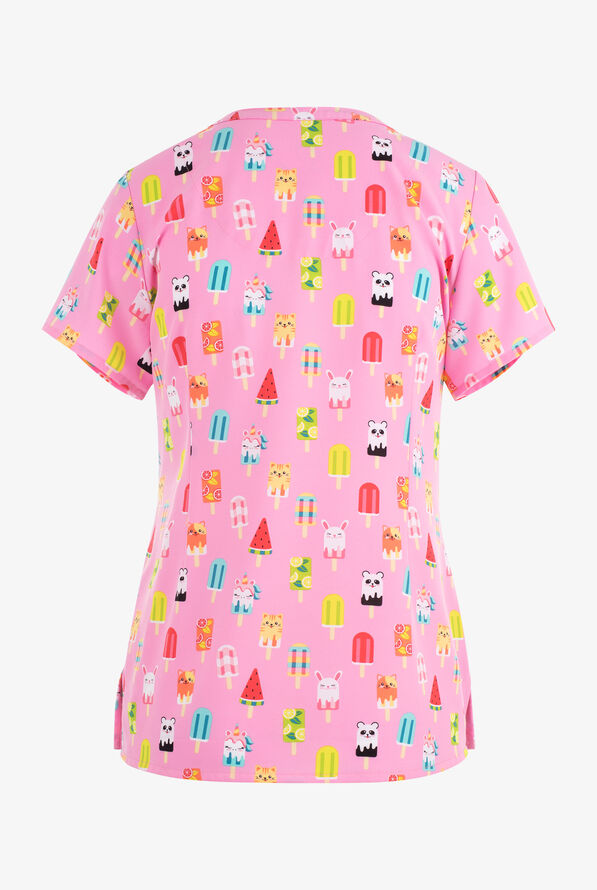 Polera Clínica Estampada Mujer 9810 SWSM