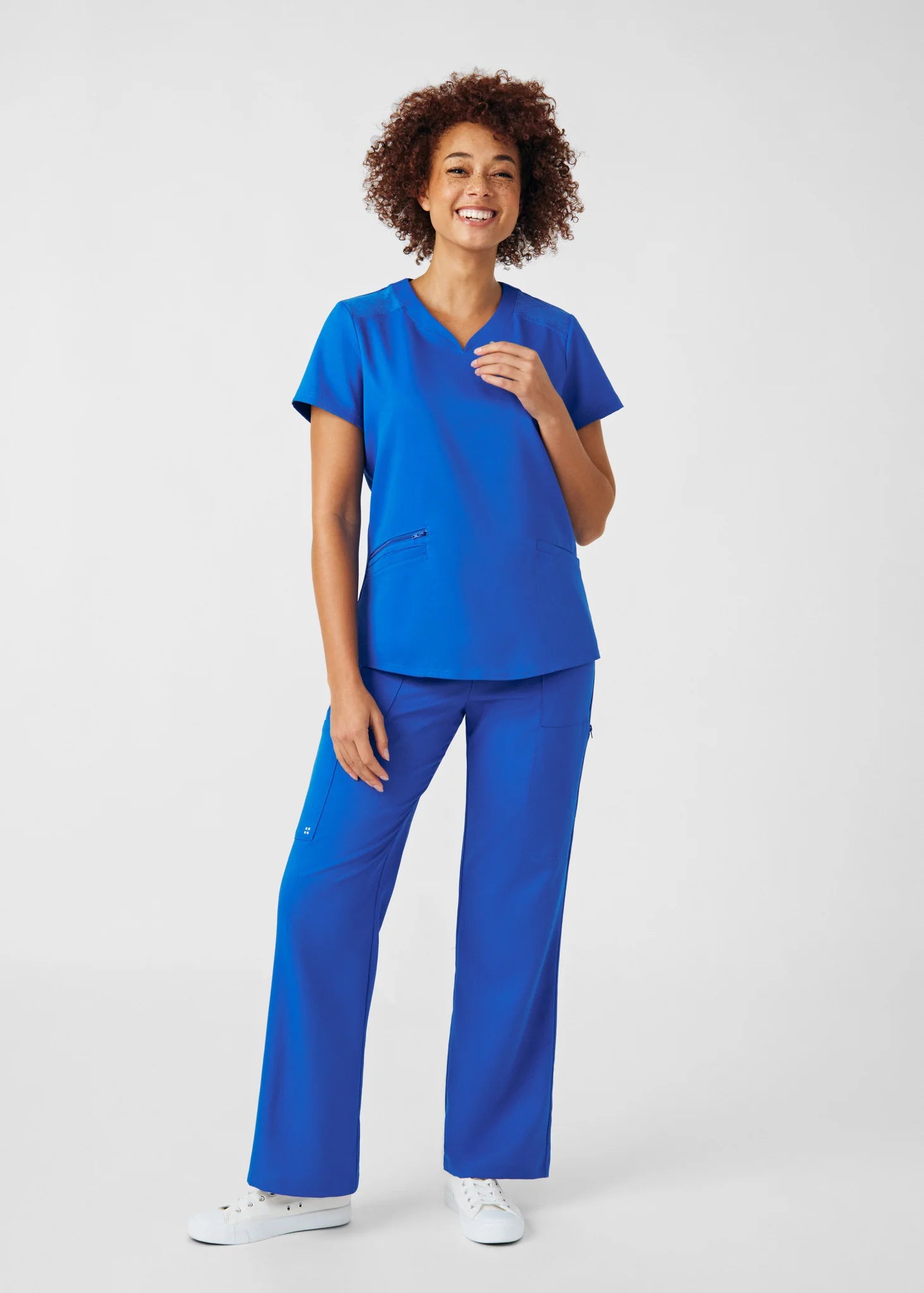 Pantalón Clínico Mujer Vibe WB421 Azul Rey