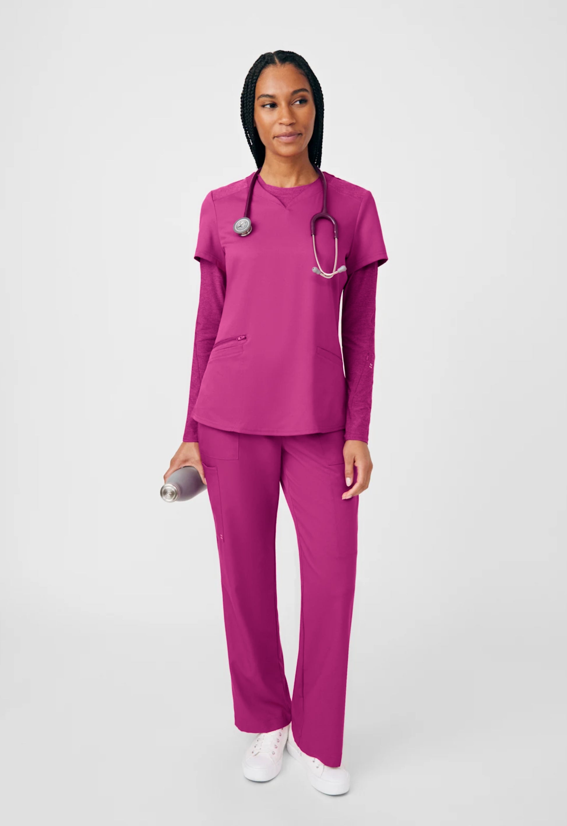 Pantalón Clínico Mujer Vibe WB421 Purpura Eléctrico