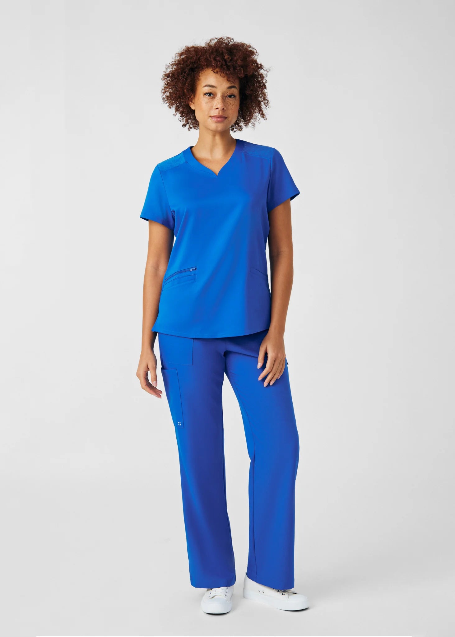 Polera Clínica Mujer Vibe WT121 Azul Rey