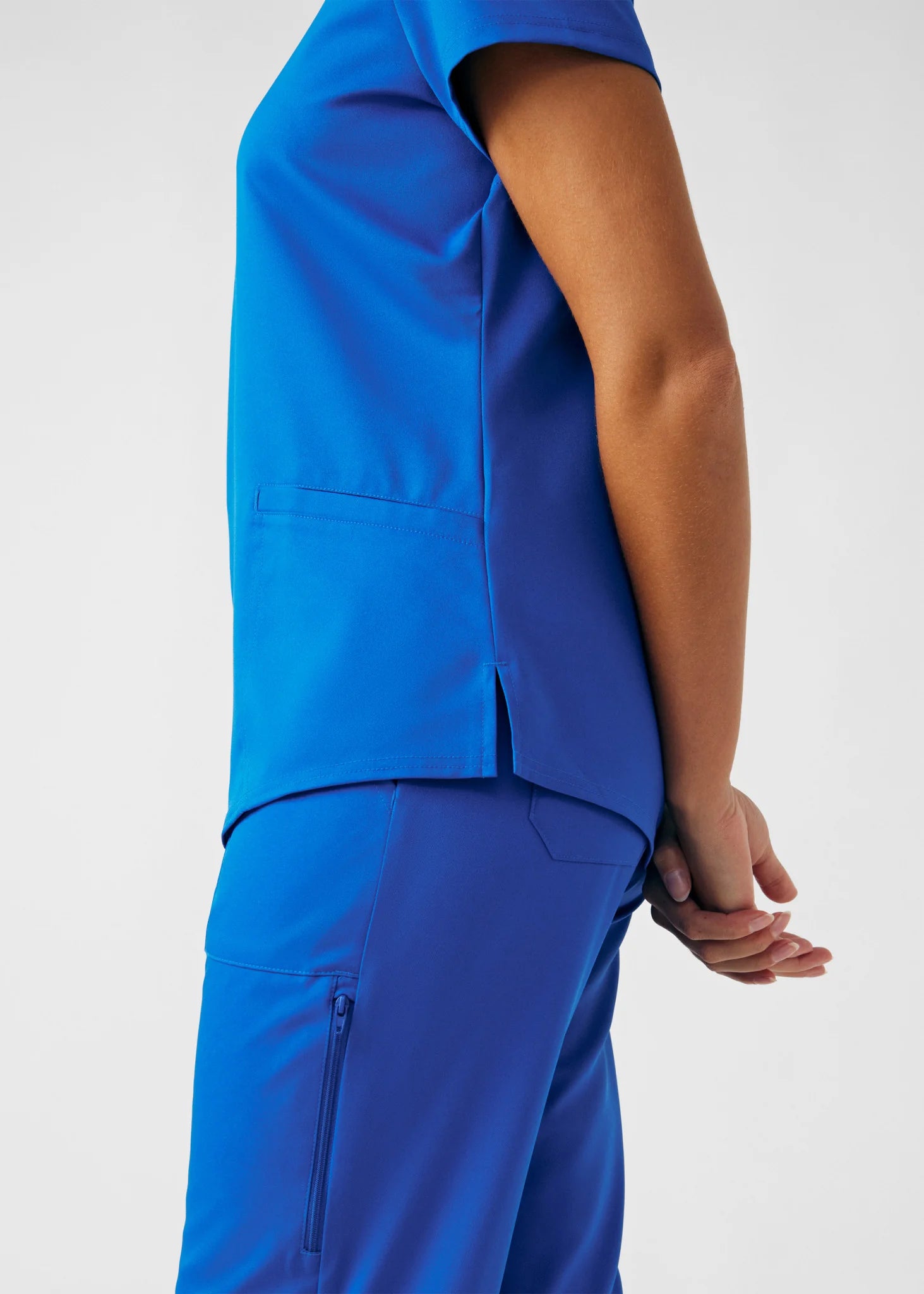 Polera Clínica Mujer Vibe WT121 Azul Rey