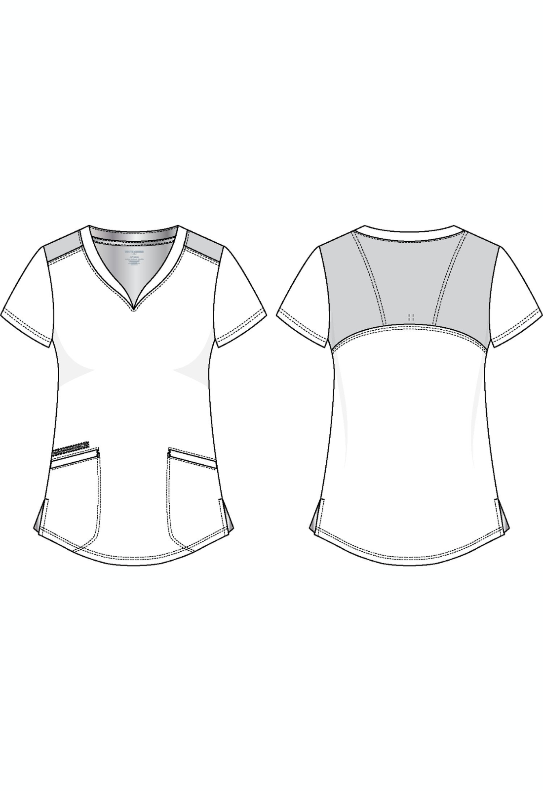 Polera Clínica Mujer Vibe WT121 Negro