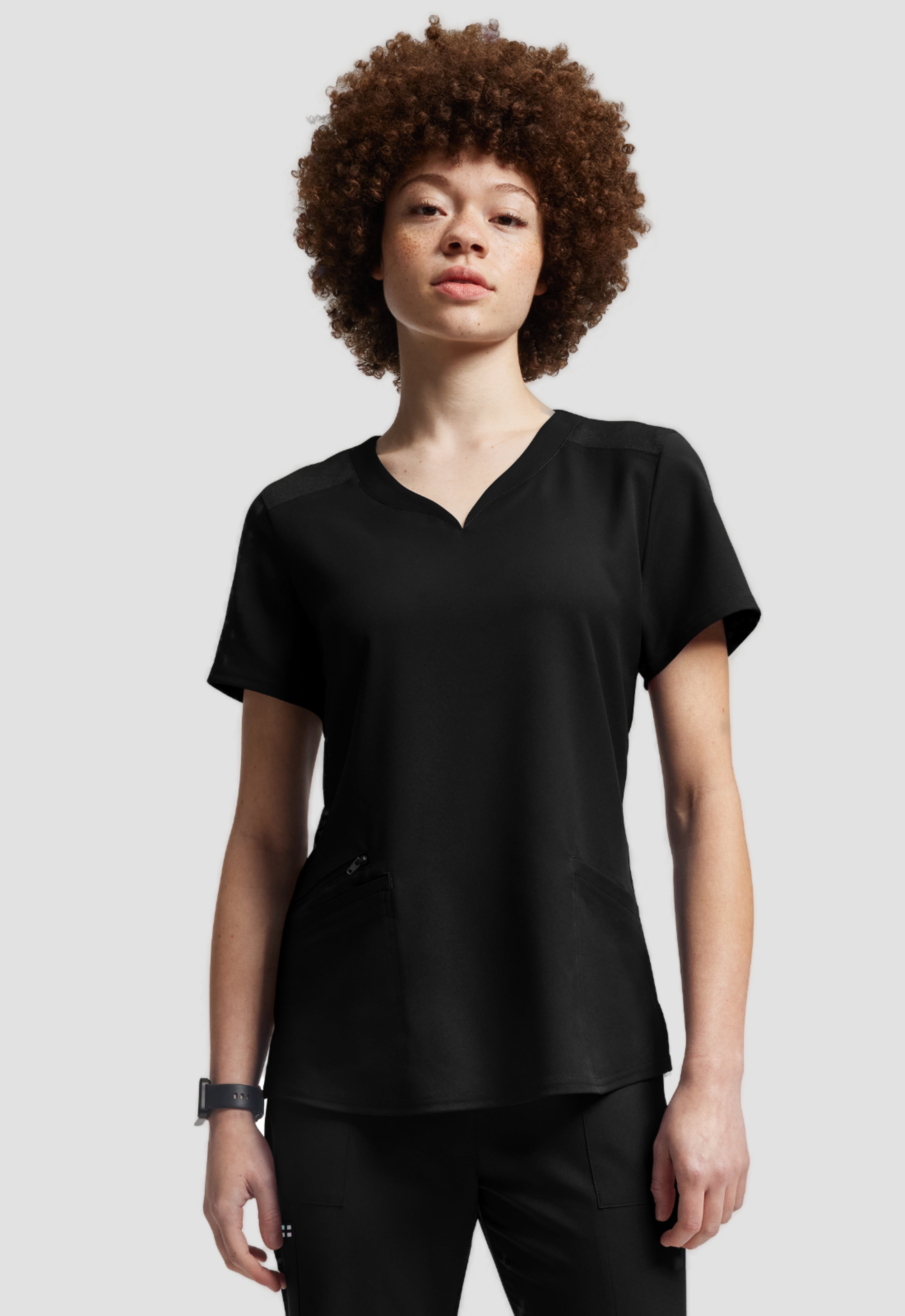Polera Clínica Mujer Vibe WT121 Negro