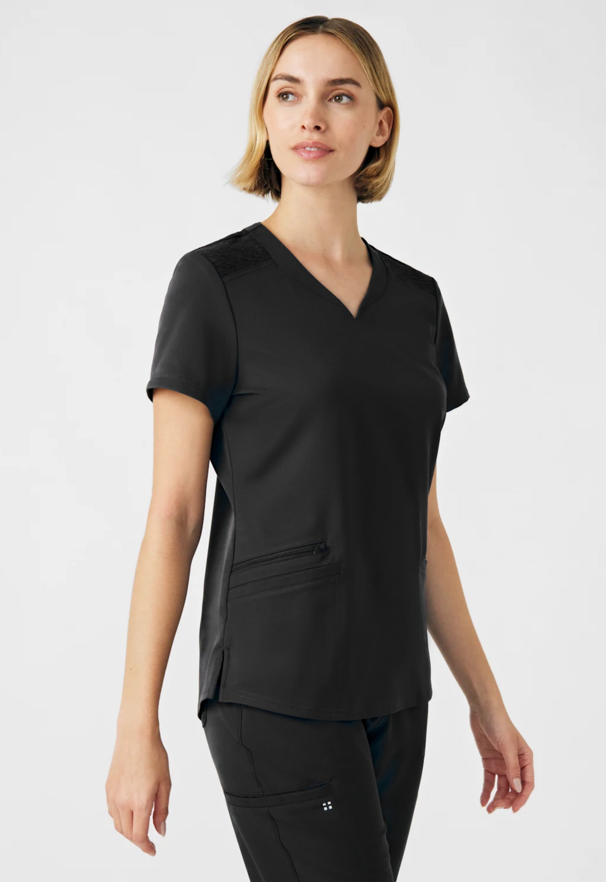 Polera Clínica Mujer Vibe WT121 Negro