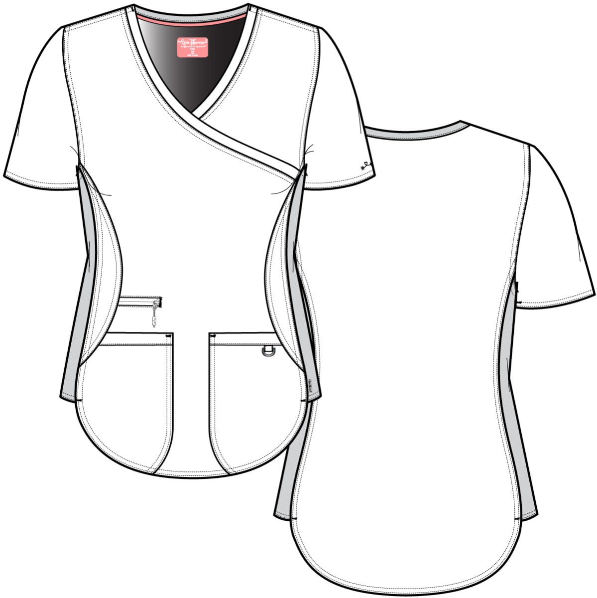 Polera Clínica Mujer Ava Therese 1057 Plomo