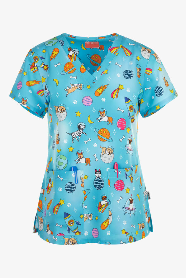 Polera Clínica Estampada Mujer 1054 GLPS