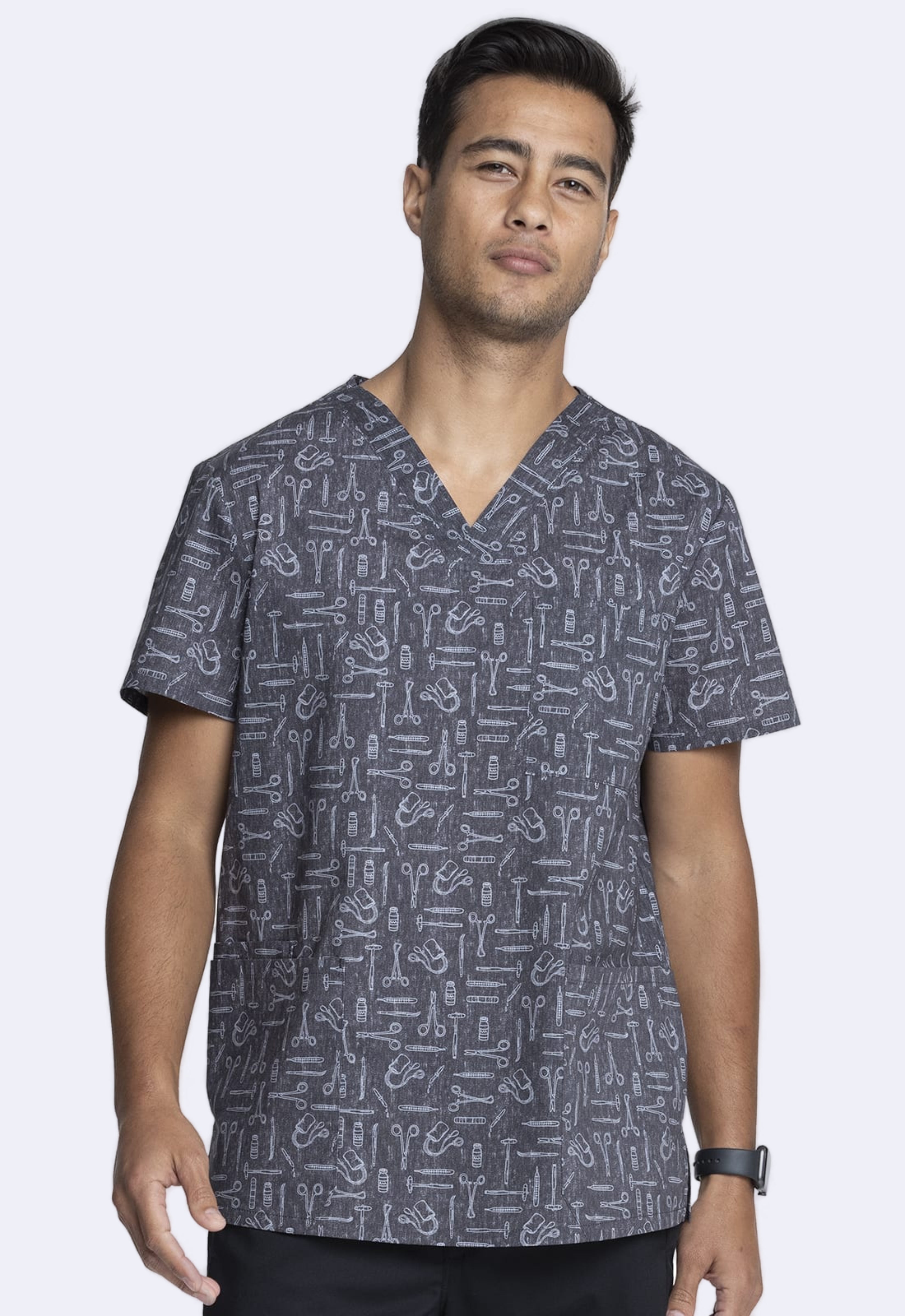 Polera Clínica Estampada Hombre CK691 ITHP