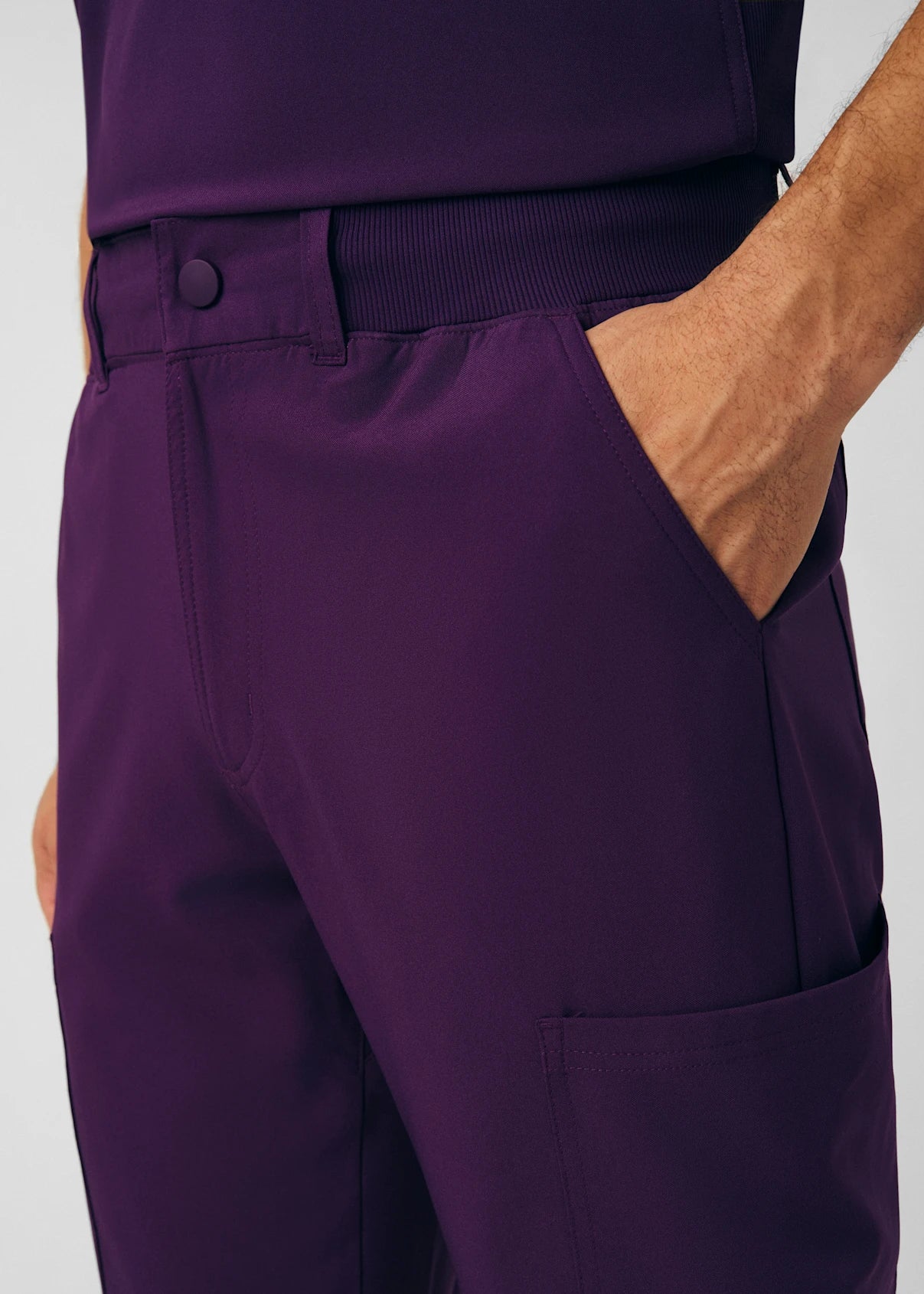 Pantalón Clínico Hombre Forward LB410 Morado Eggplant