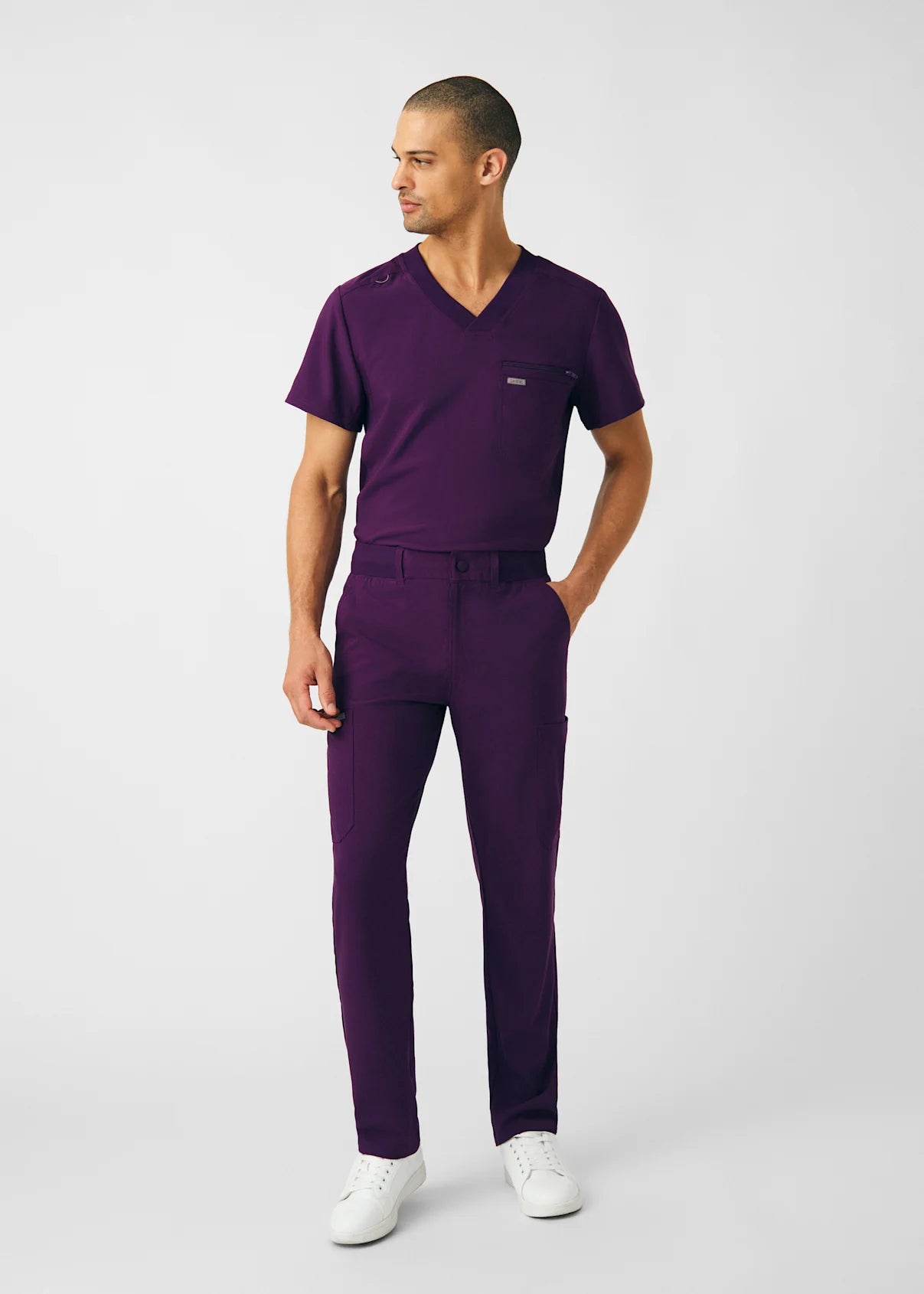 Pantalón Clínico Hombre Forward LB410 Morado Eggplant