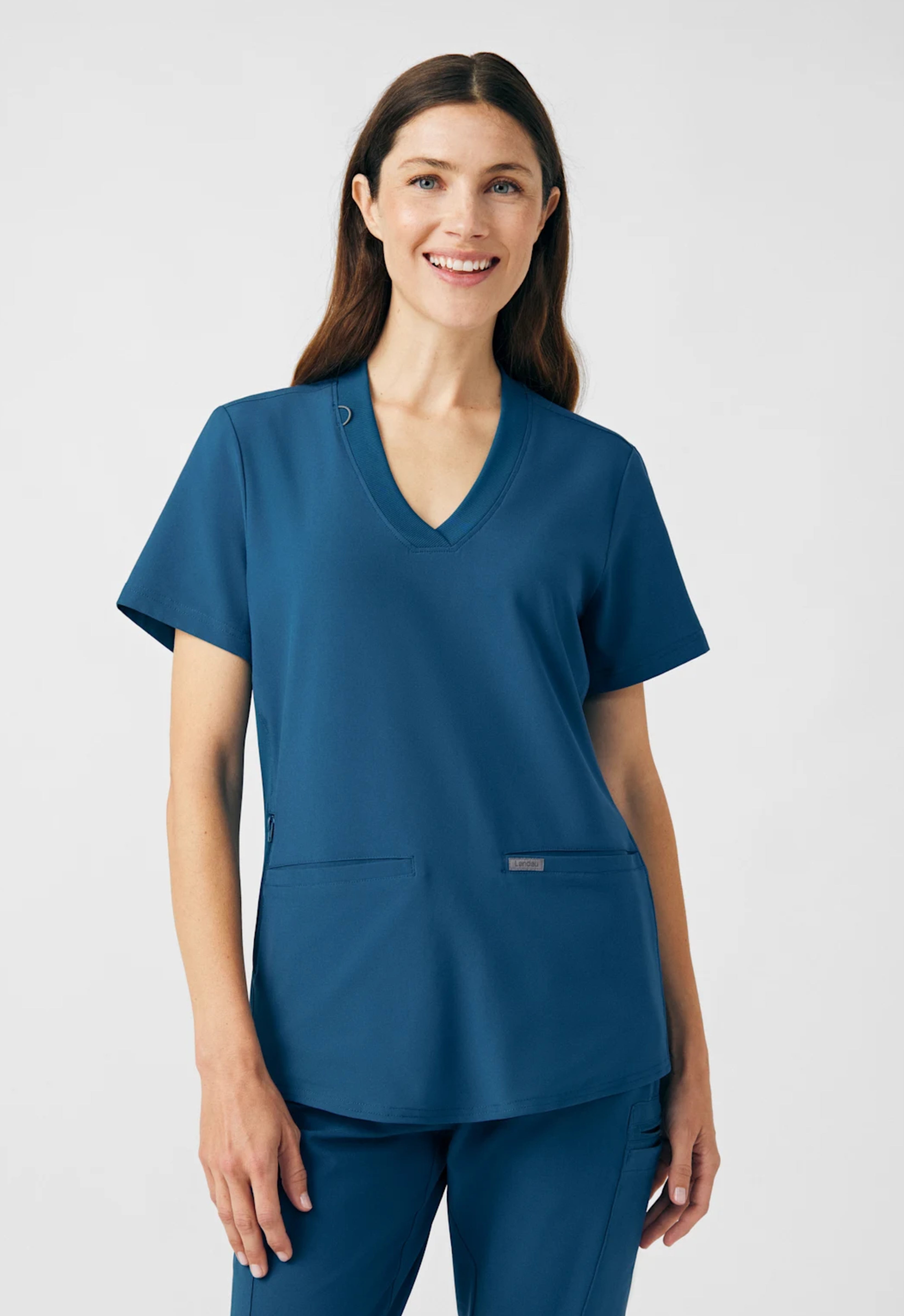 Polera Clínica Mujer Forward LT100 Caribbean Blue