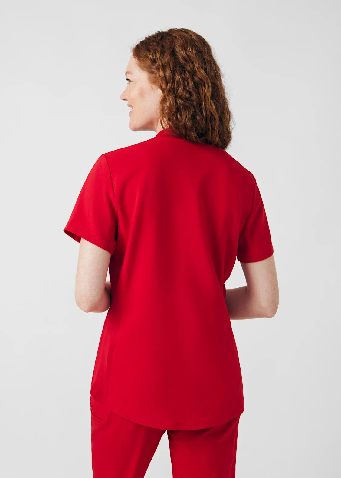 Polera Clínica Mujer Forward LT100 Rojo