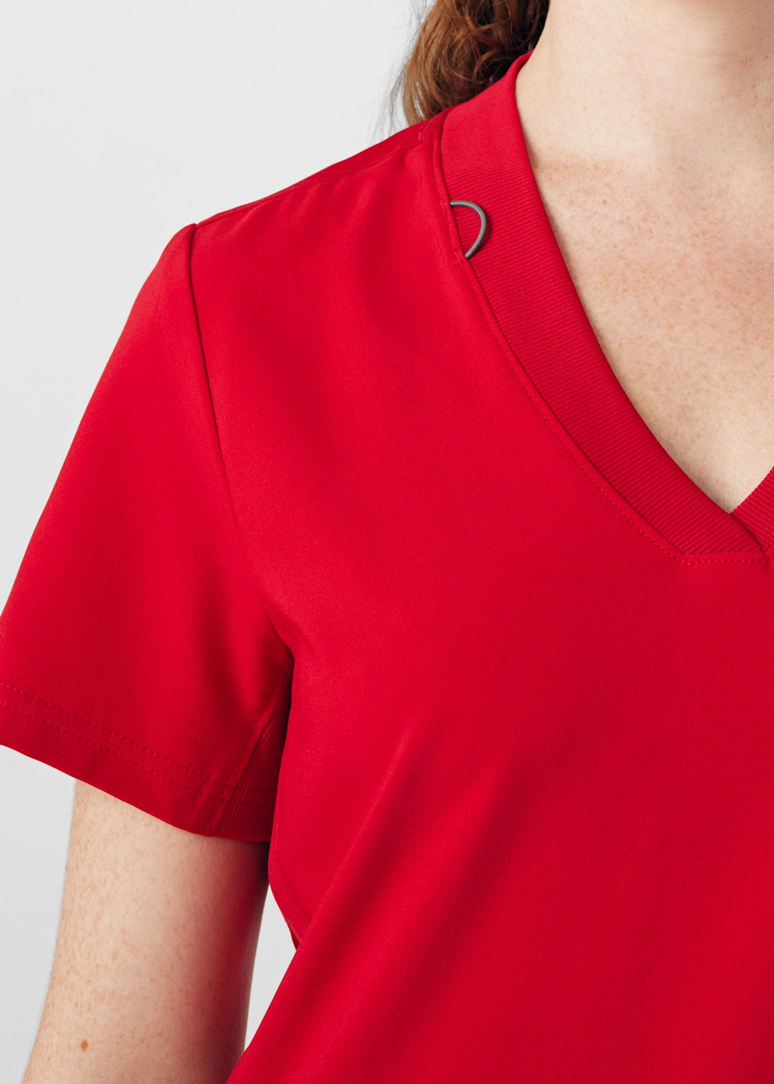 Polera Clínica Mujer Forward LT100 Rojo