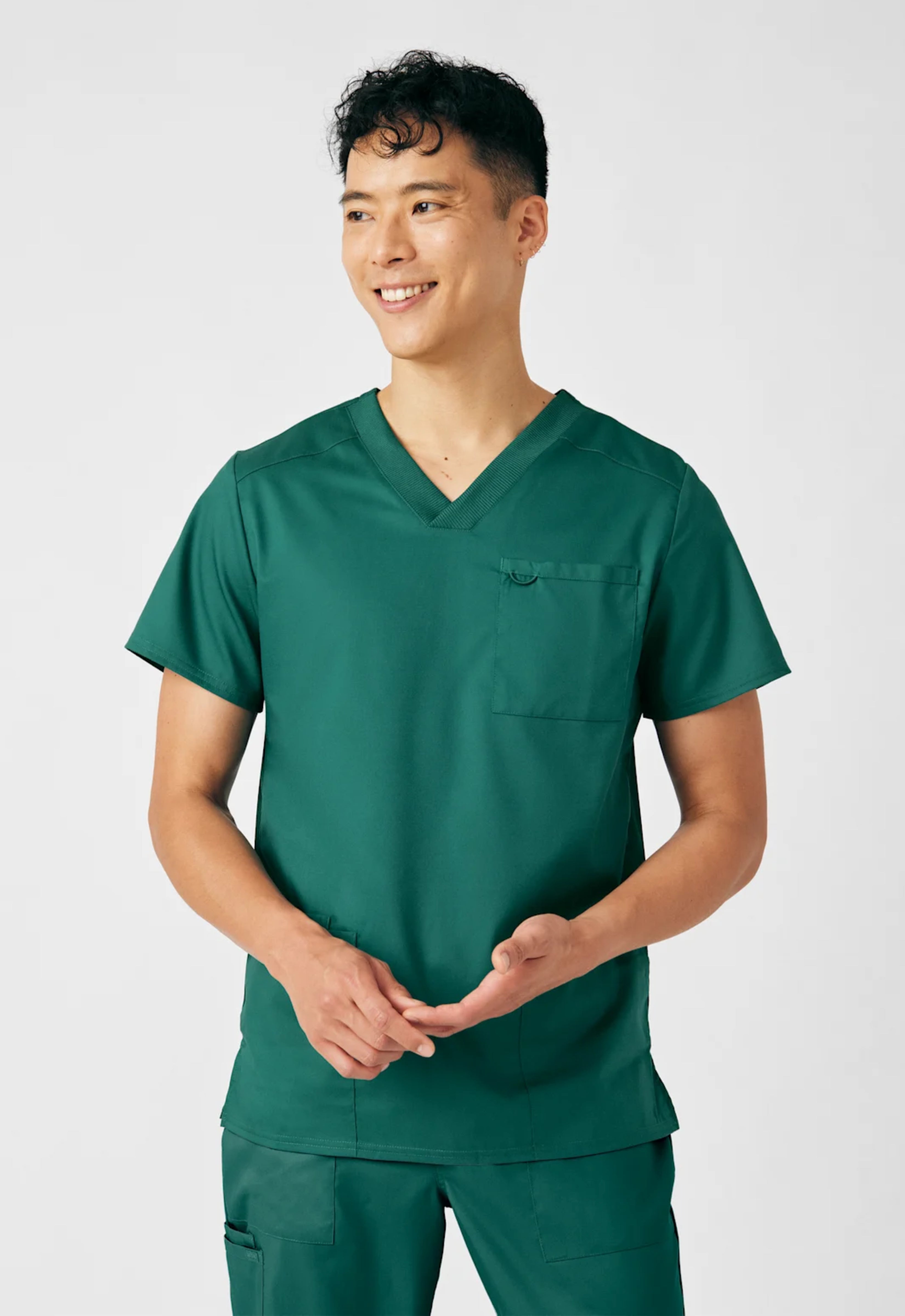 Polera Clínica Hombre Proflex LT109 Hunter