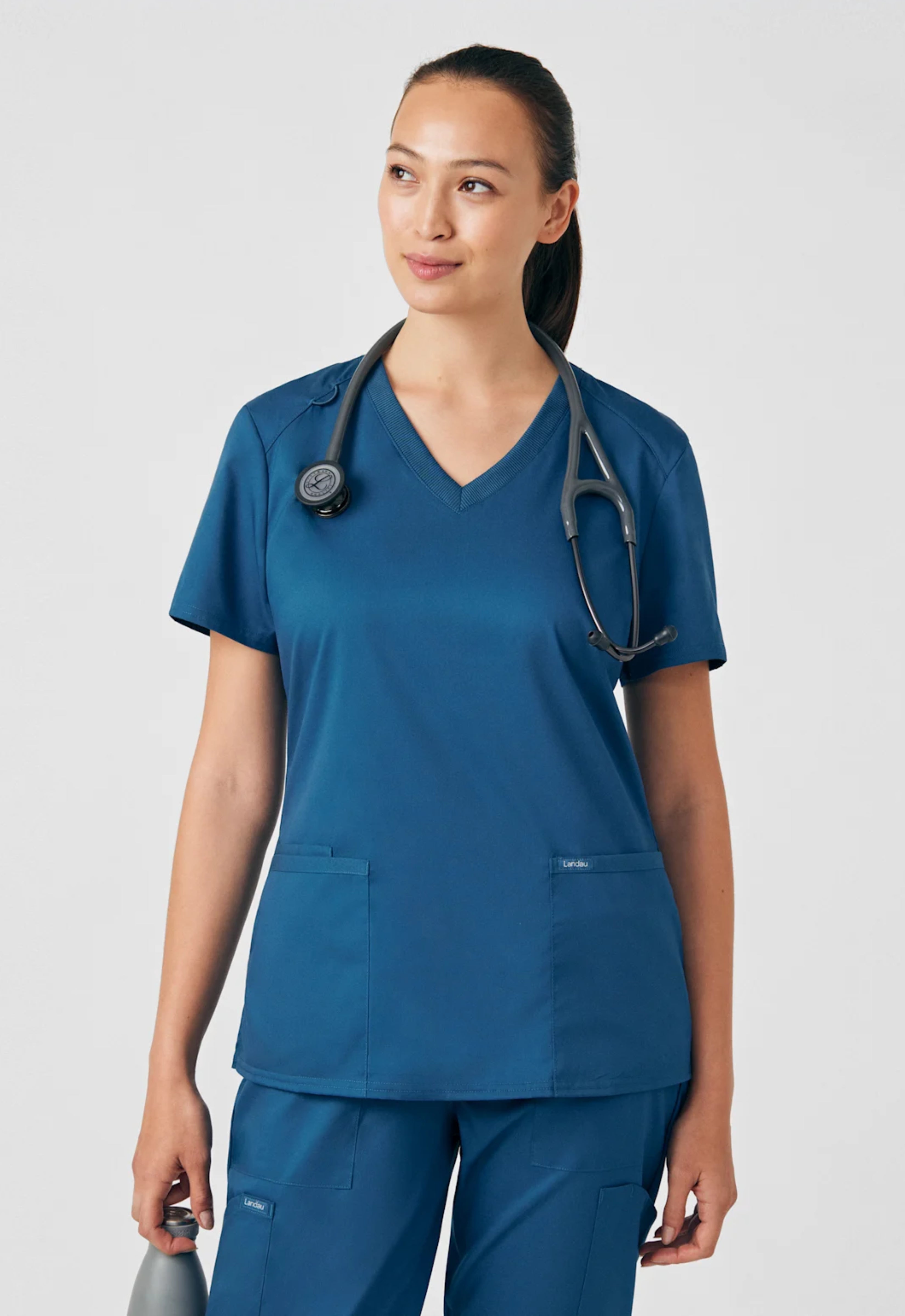 Polera Clínica Mujer Proflex LT105 Caribbean Blue
