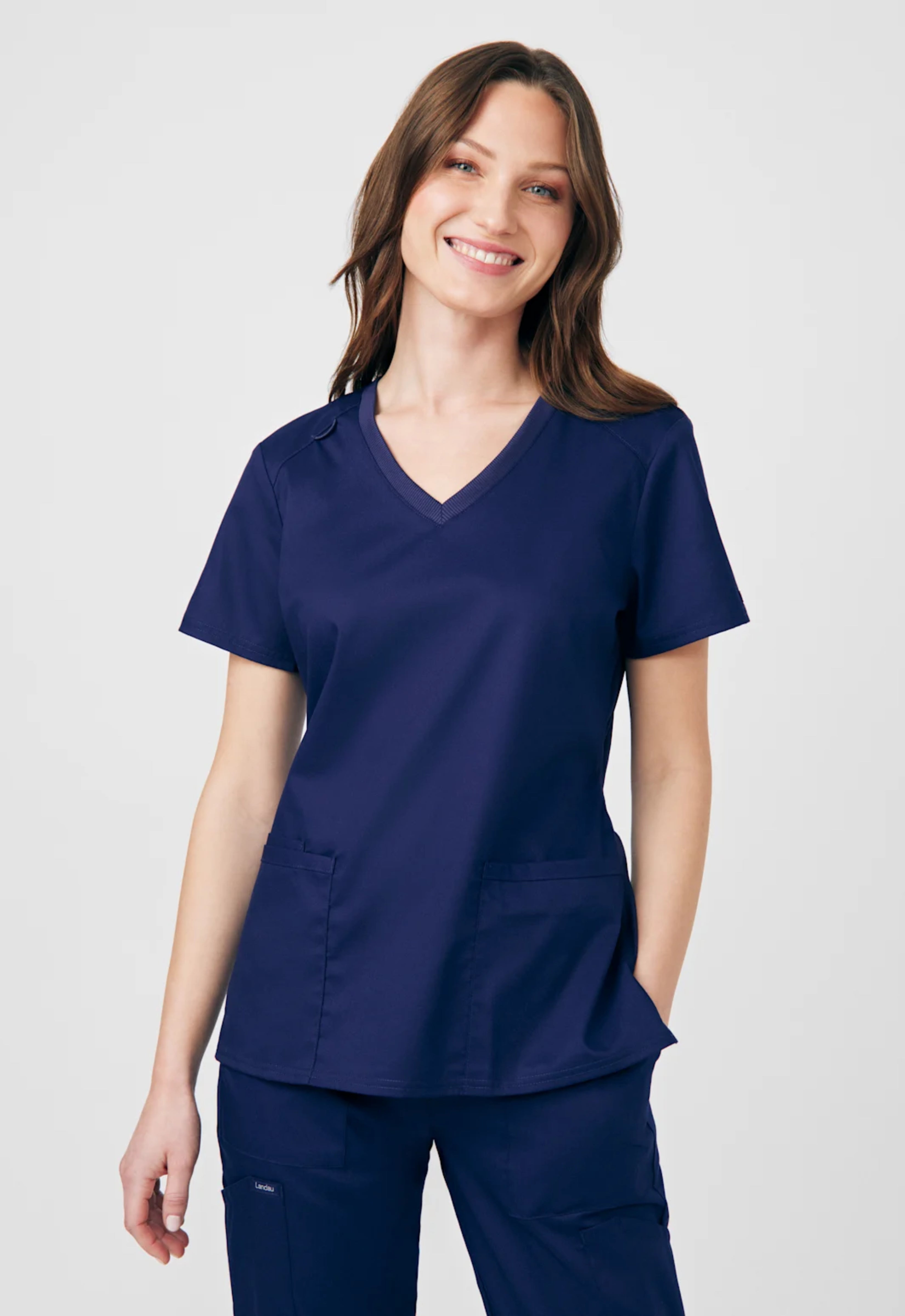 Polera Clínica Mujer Proflex LT105 Azul Marino