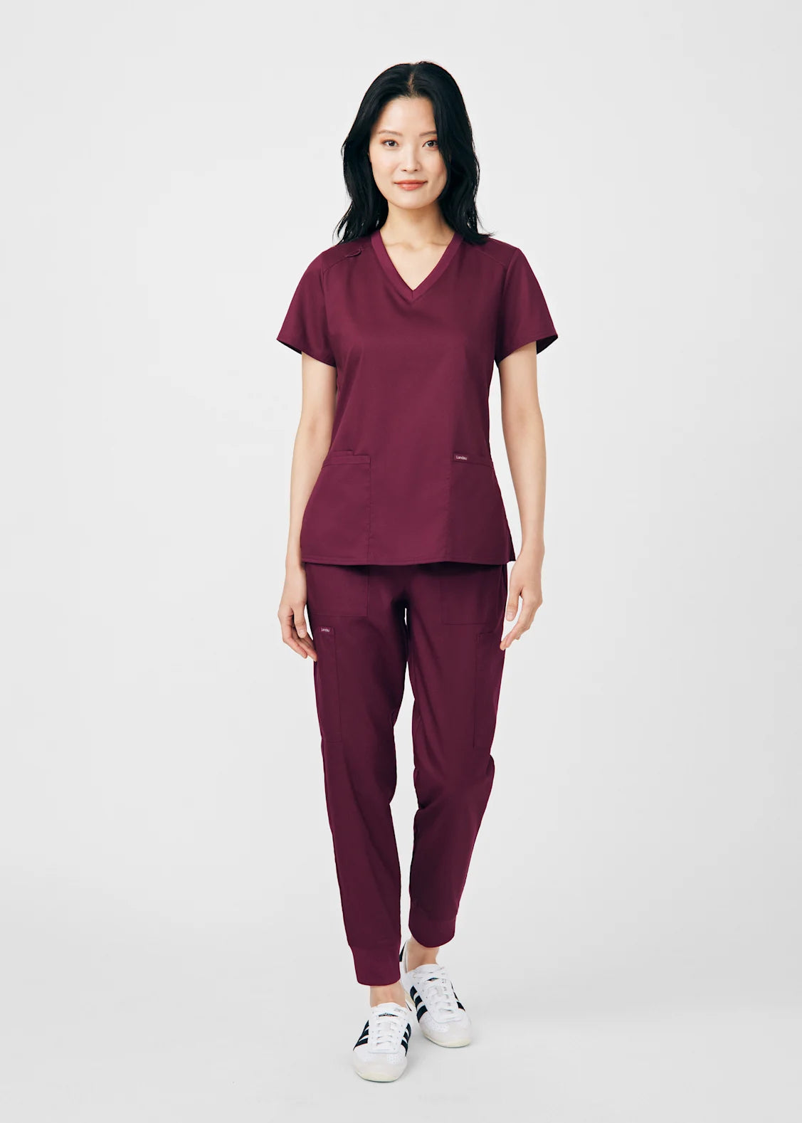 Polera Clínica Mujer Proflex LT105 Burdeo