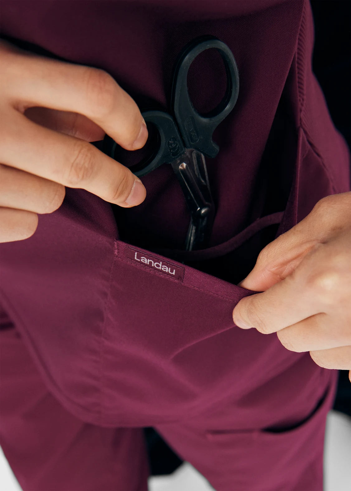 Polera Clínica Mujer Proflex LT105 Burdeo