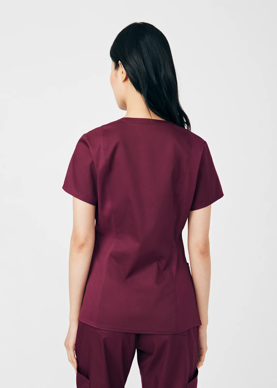 Polera Clínica Mujer Proflex LT105 Burdeo