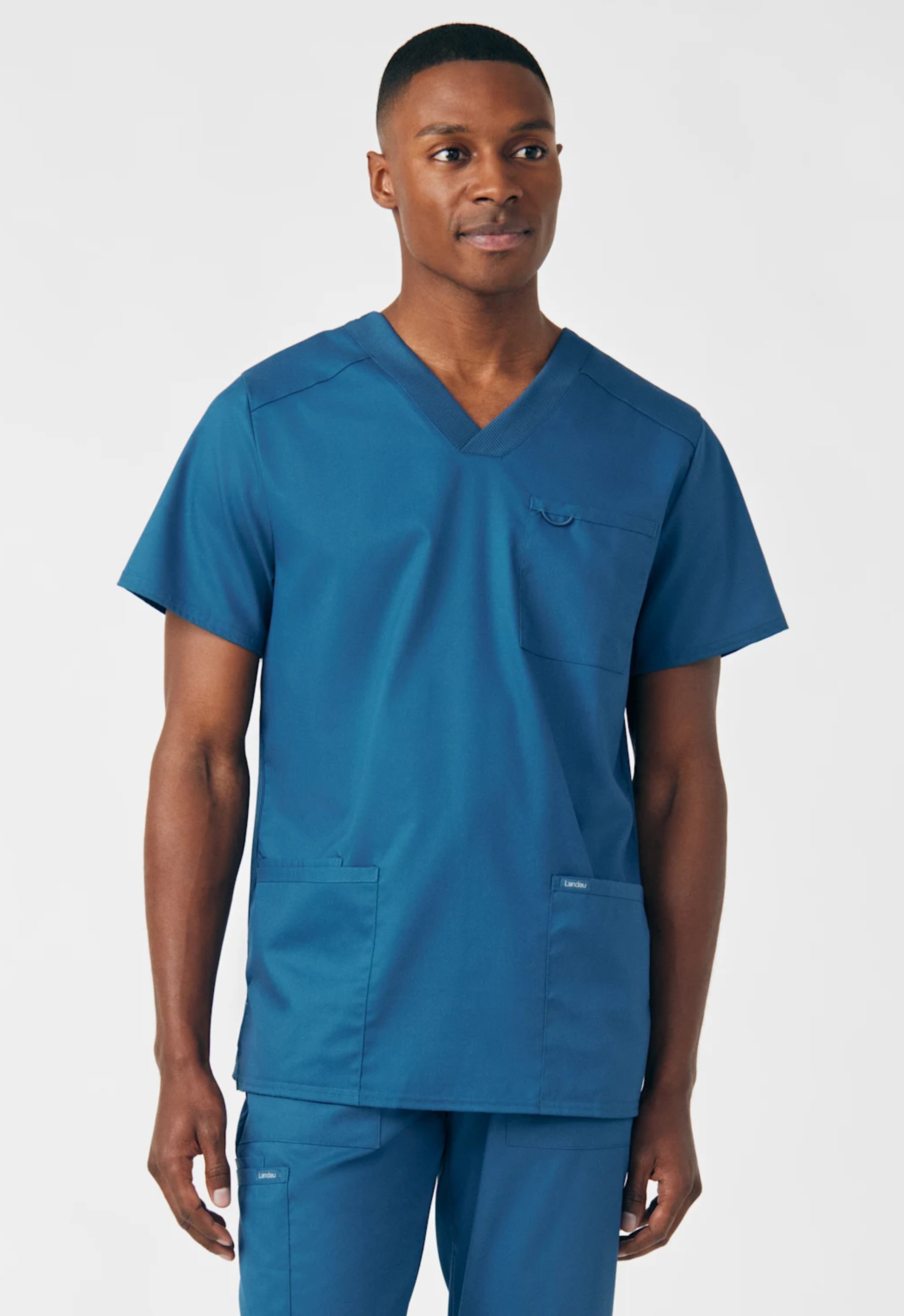 Polera Clínica Hombre Proflex LT109 Caribbean Blue