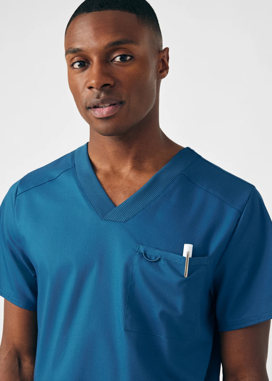 Polera Clínica Hombre Proflex LT109 Caribbean Blue