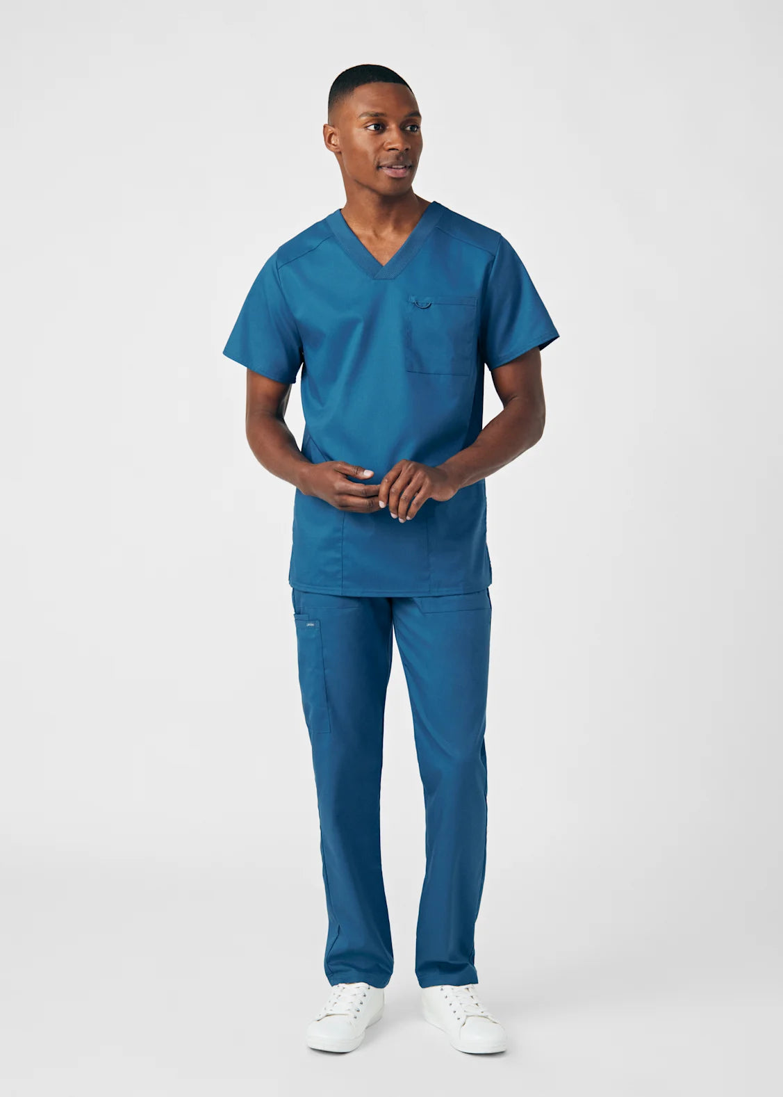 Polera Clínica Hombre Proflex LT109 Caribbean Blue