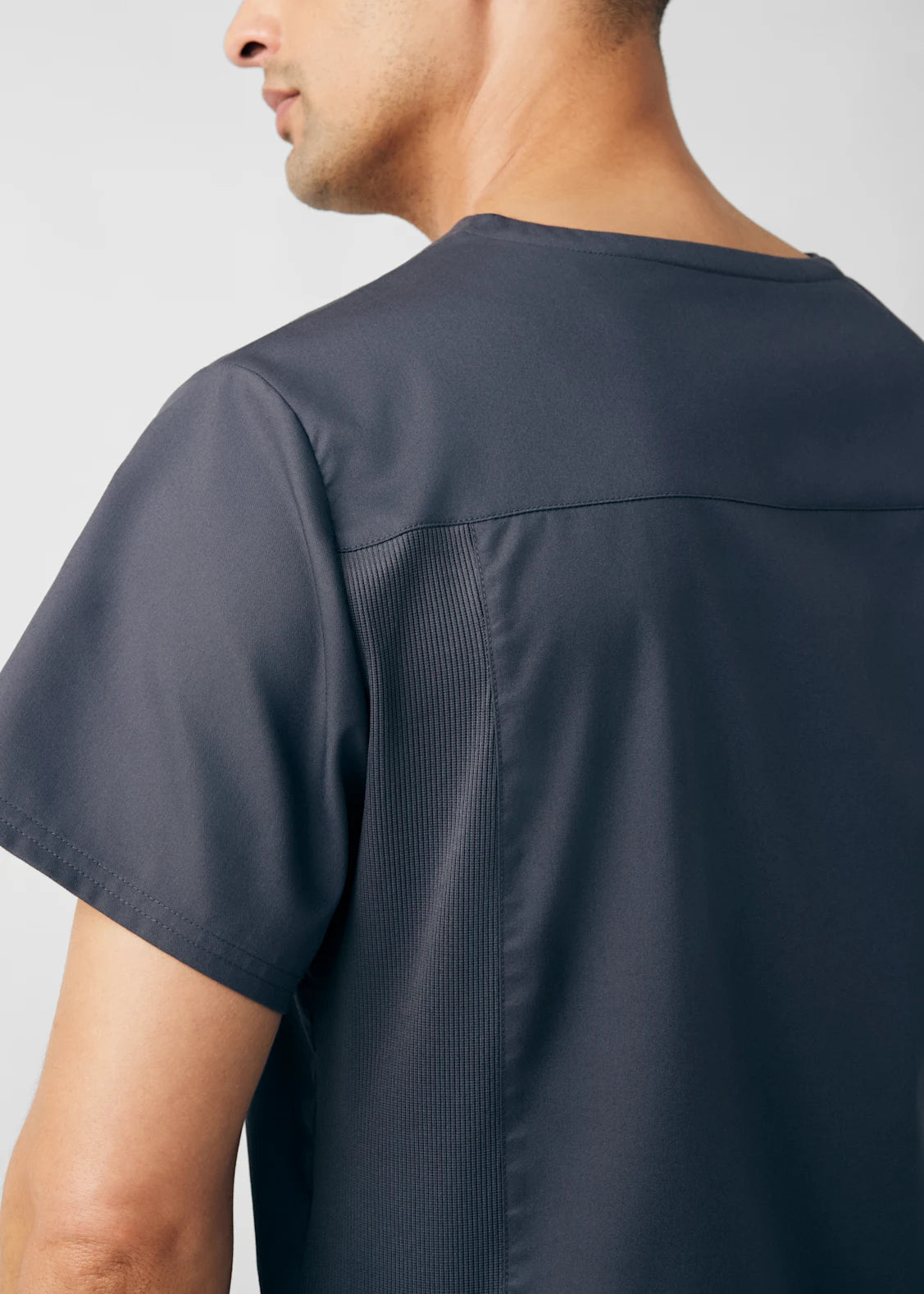 Polera Clínica Hombre Proflex LT109 Plomo