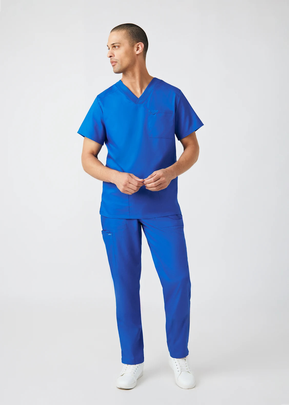 Polera Clínica Hombre Proflex LT109 Azul Rey