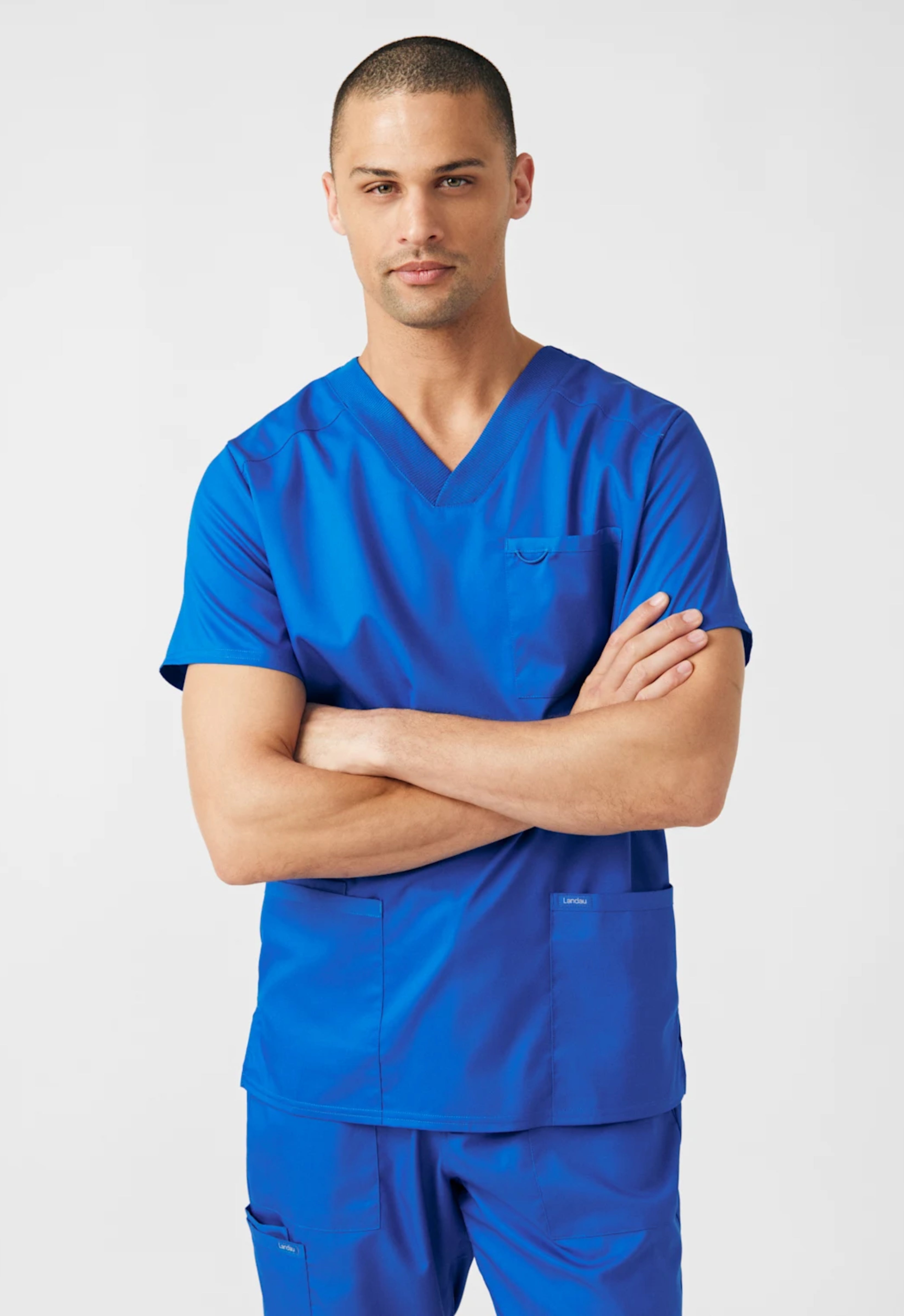 Polera Clínica Hombre Proflex LT109 Azul Rey