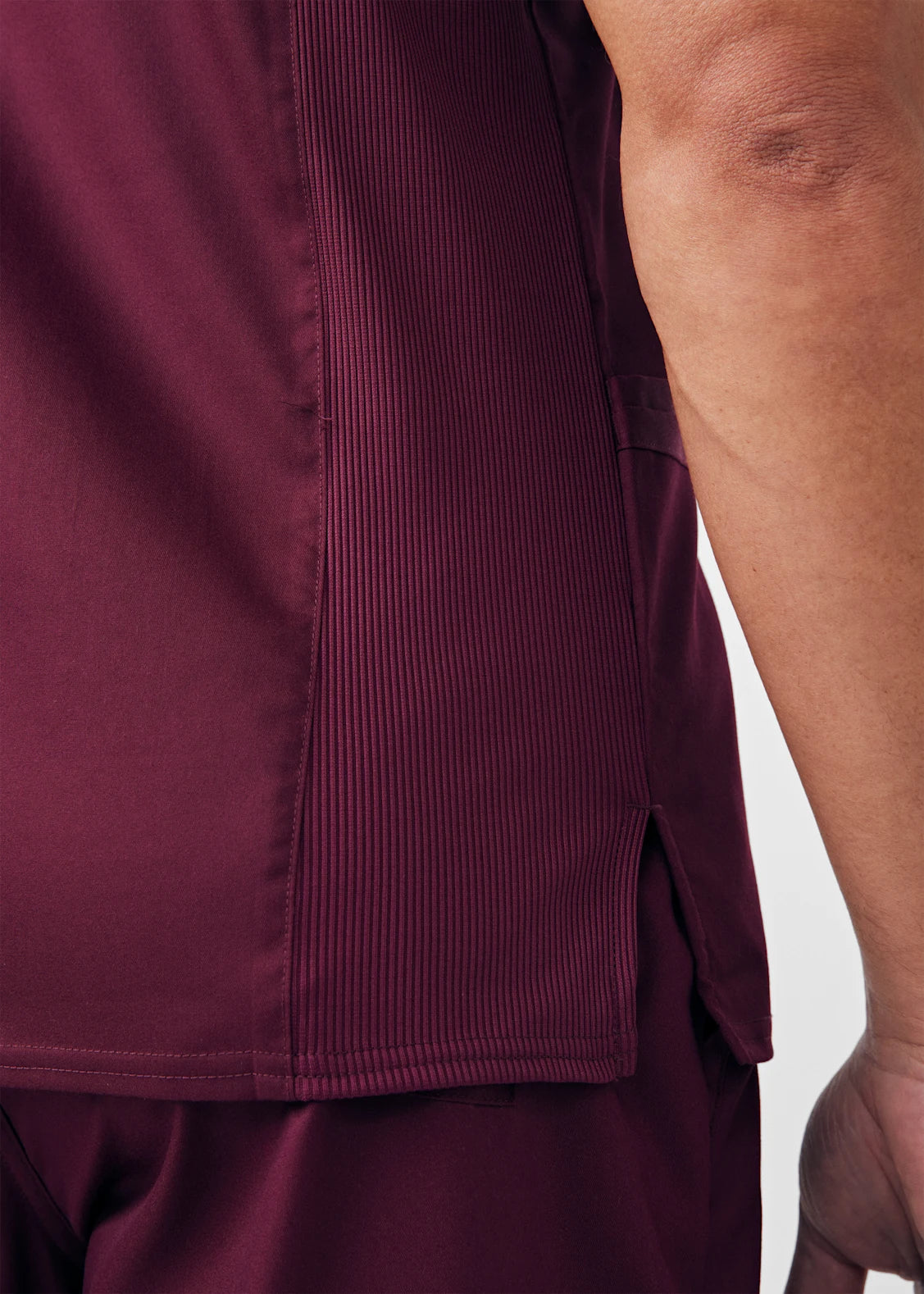 Polera Clínica Hombre Proflex LT109 Burdeo