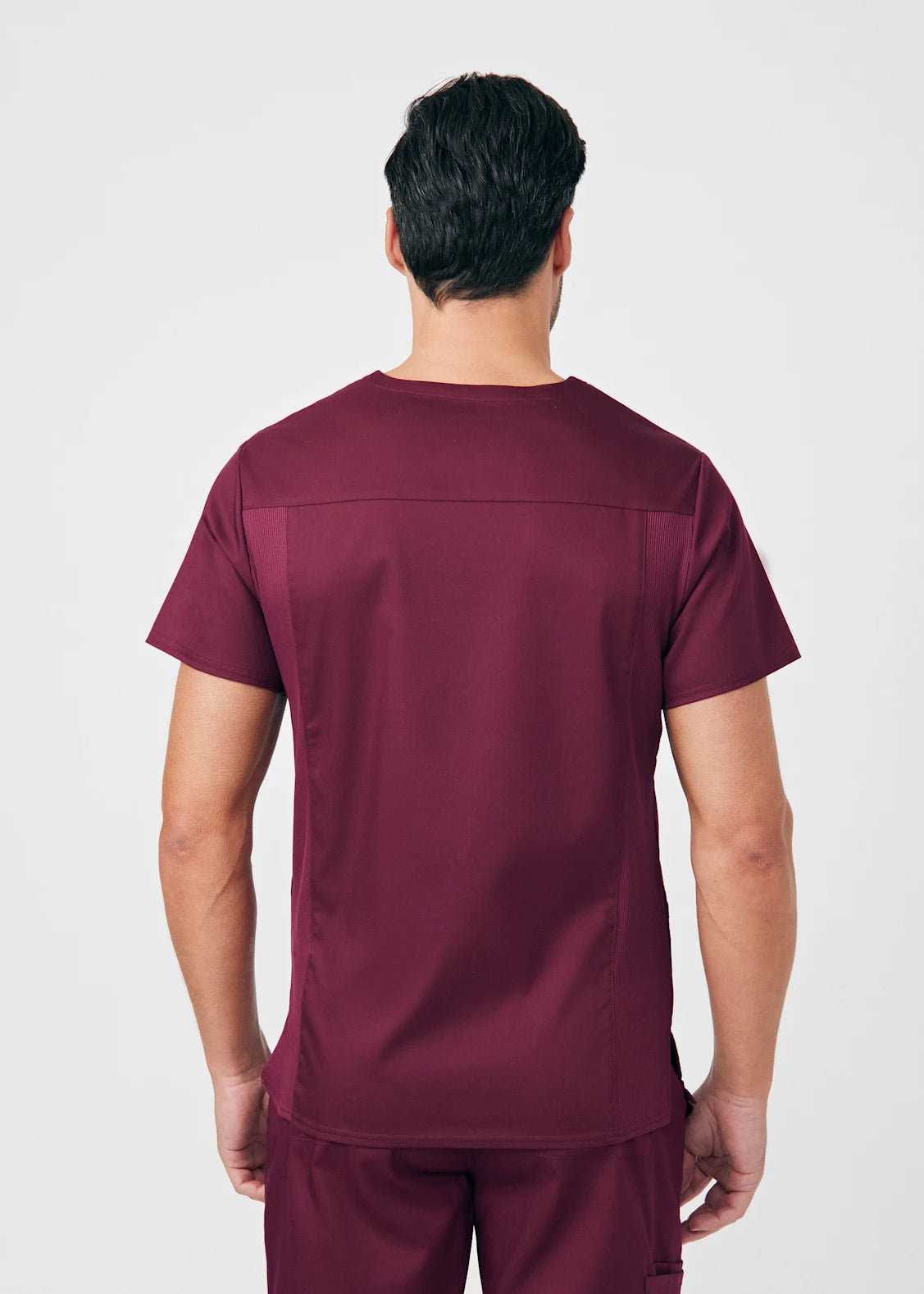 Polera Clínica Hombre Proflex LT109 Burdeo