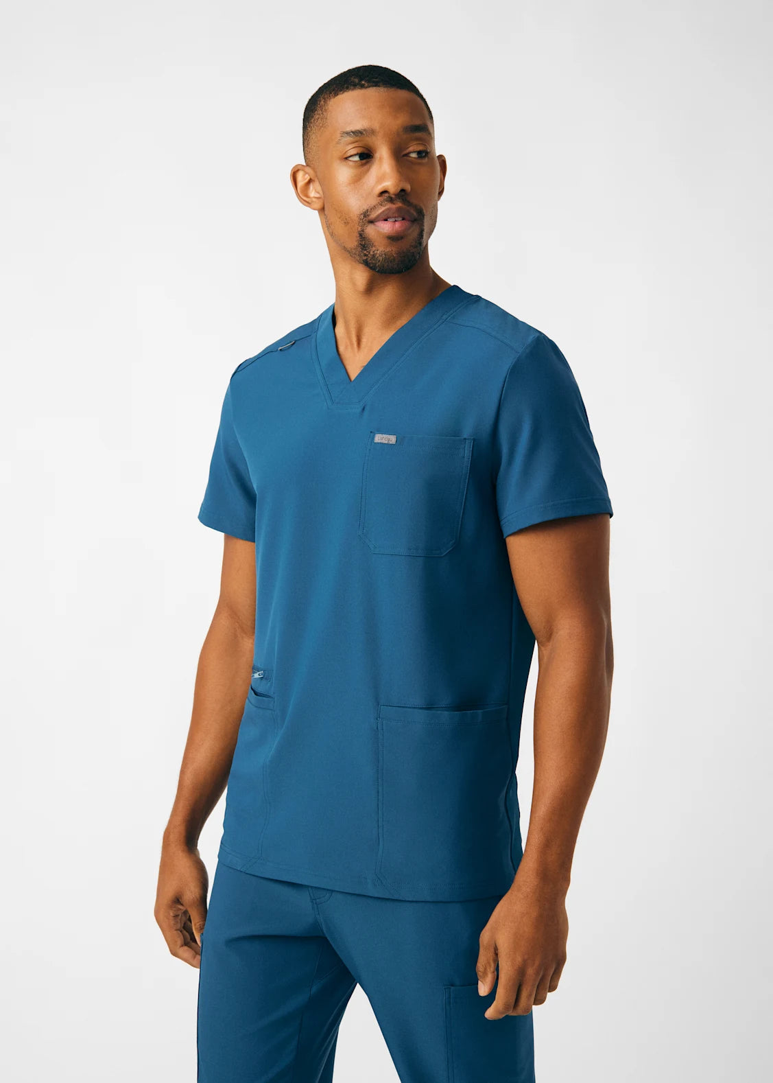 Polera Clínica Hombre Forward LT110 Caribbean Blue