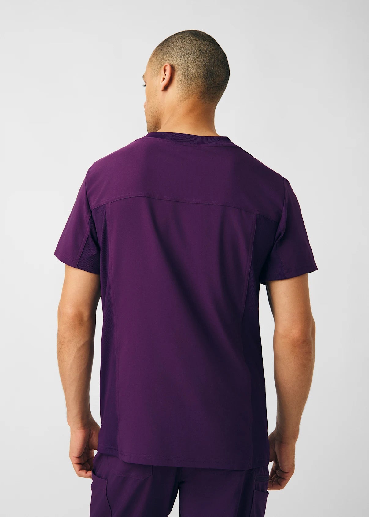 Polera Clínica Hombre Forward LT110 Morado Eggplant