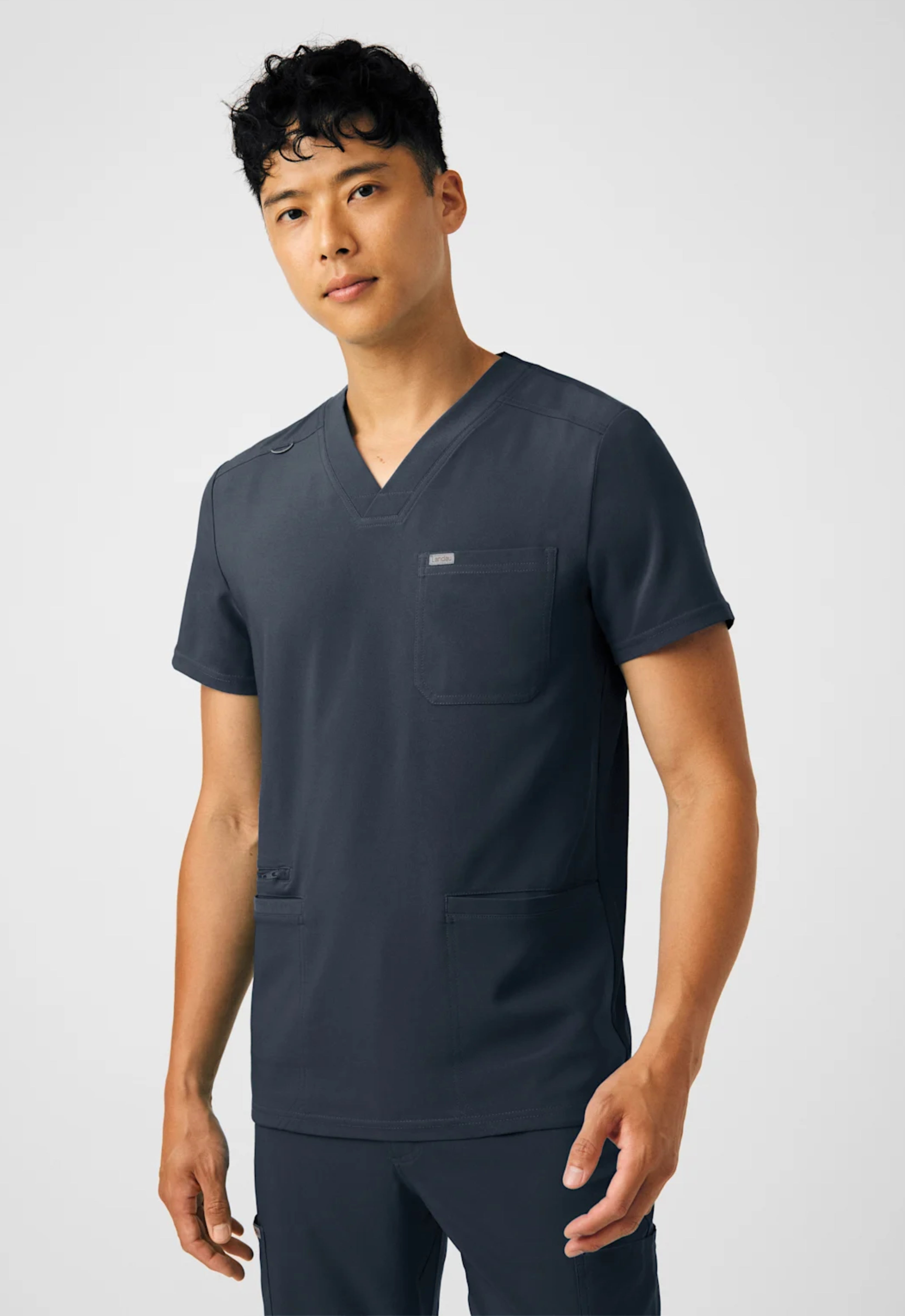 Polera Clínica Hombre Forward LT110 Plomo