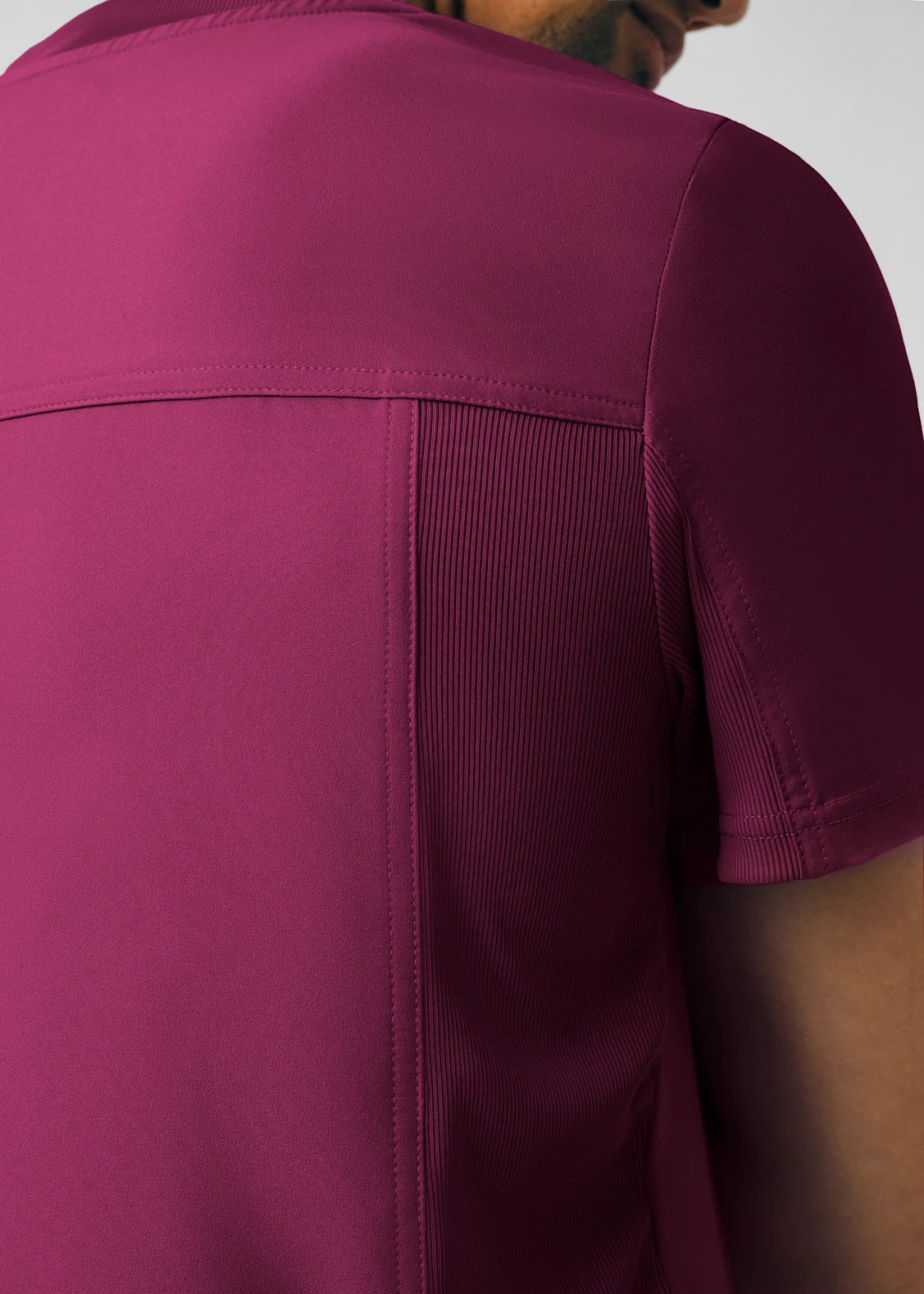 Polera Clínica Hombre Forward LT110 Burdeo