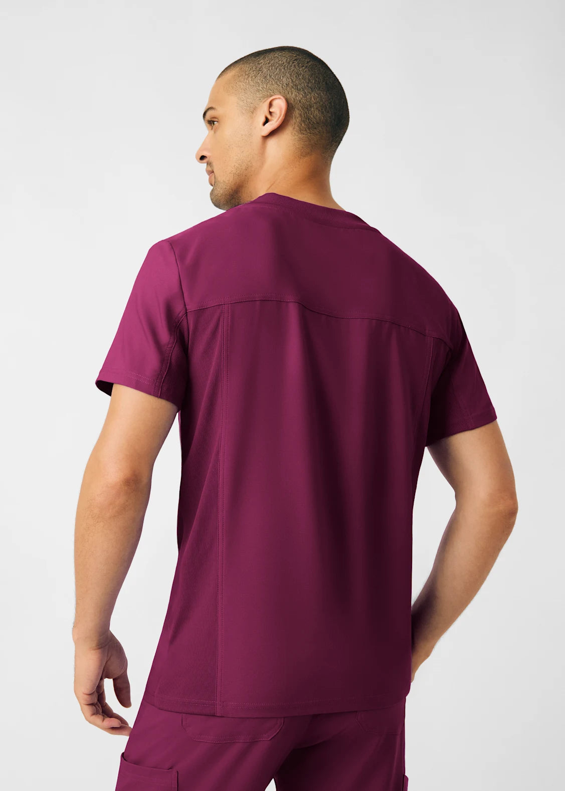 Polera Clínica Hombre Forward LT110 Burdeo