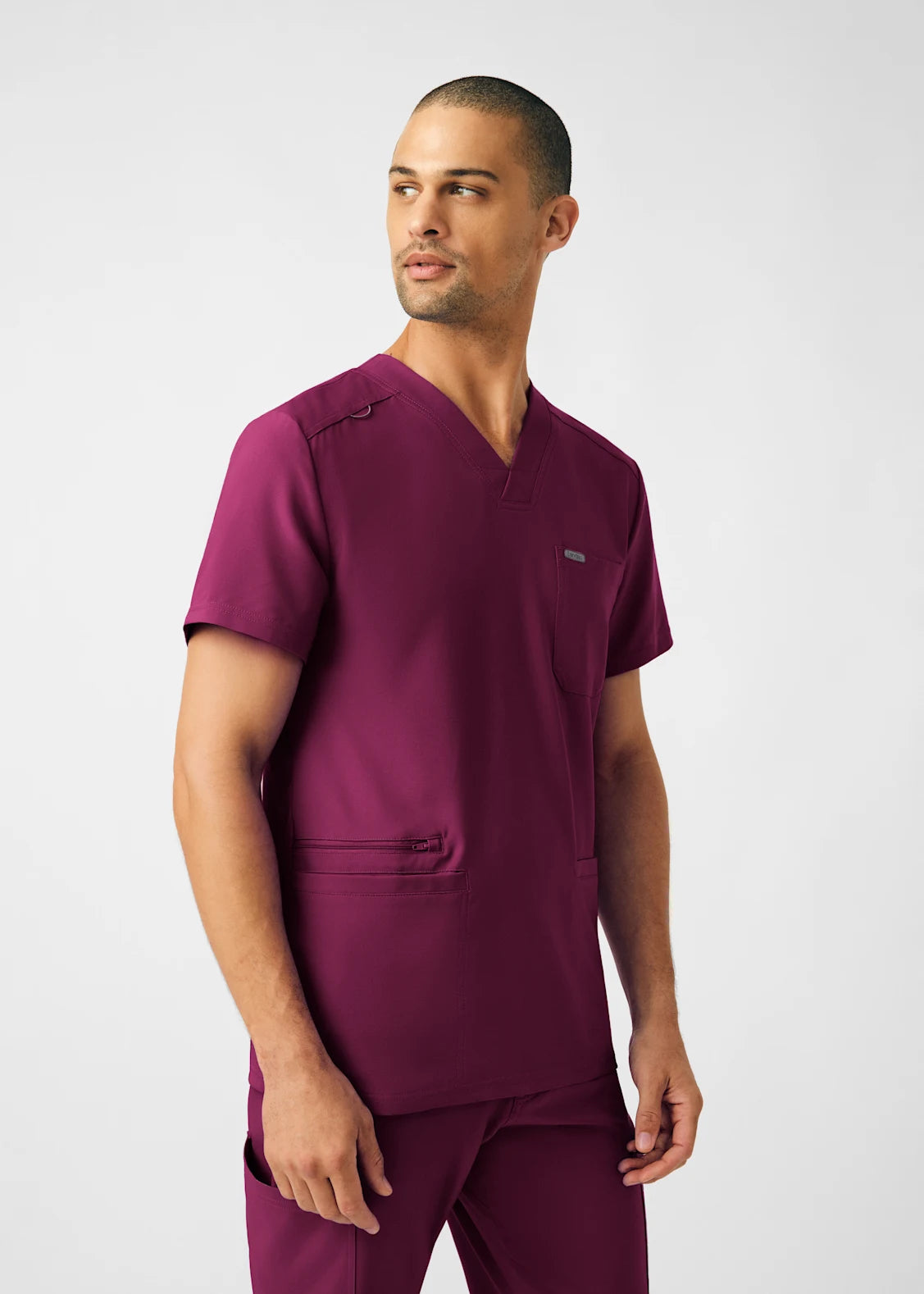 Polera Clínica Hombre Forward LT110 Burdeo