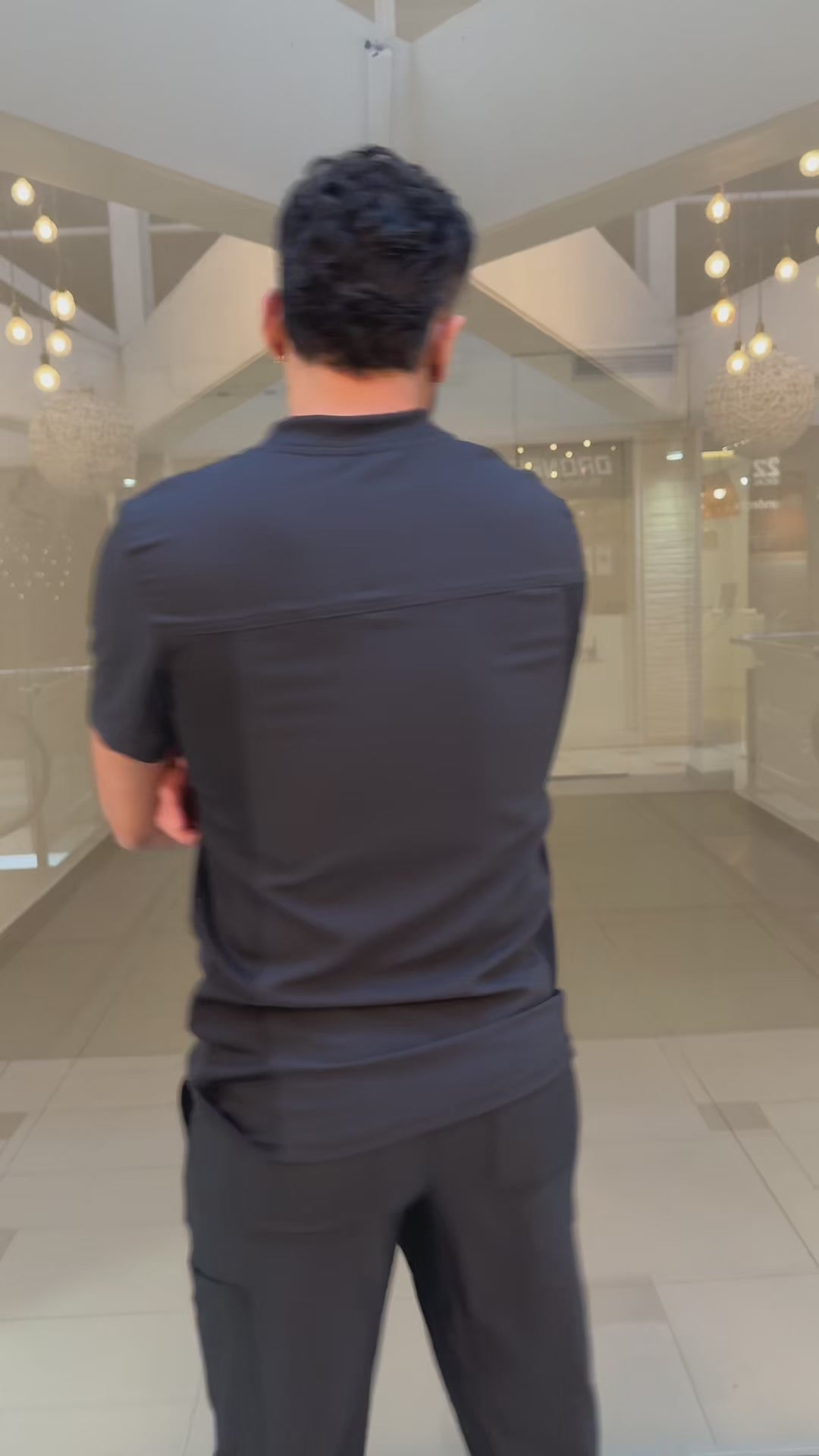 Polera Clínica Hombre Forward LT110 Negro