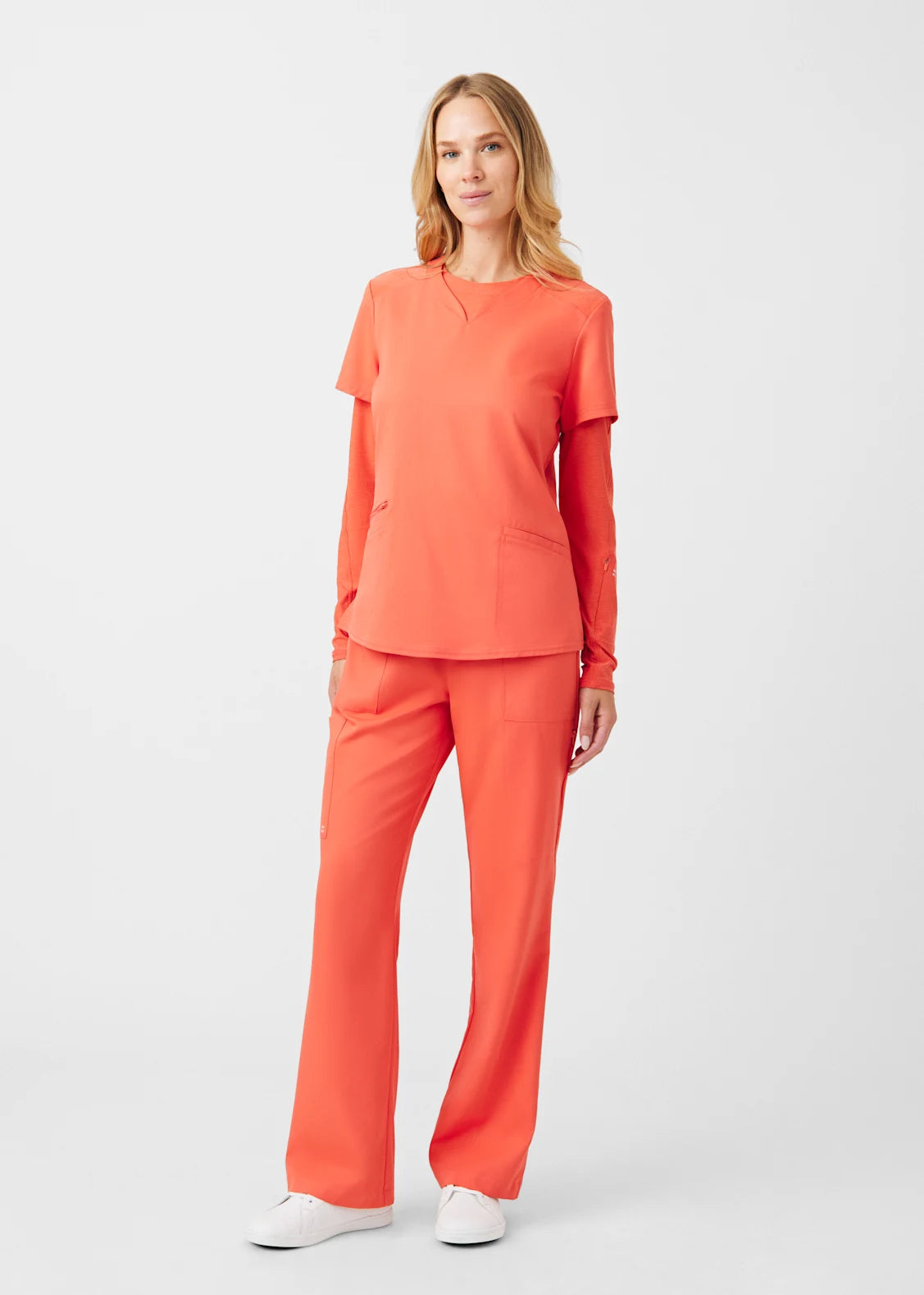 Pantalón Clínico Mujer Vibe WB421 Coral Sunset