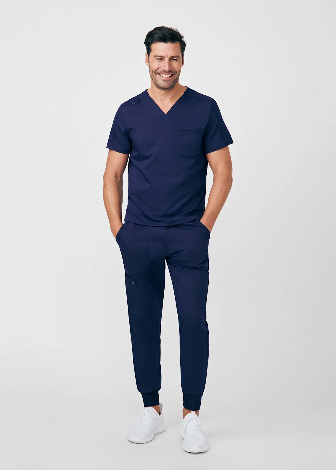 Pantalón Clínico Hombre Jogger Vibe WB431 Azul Marino